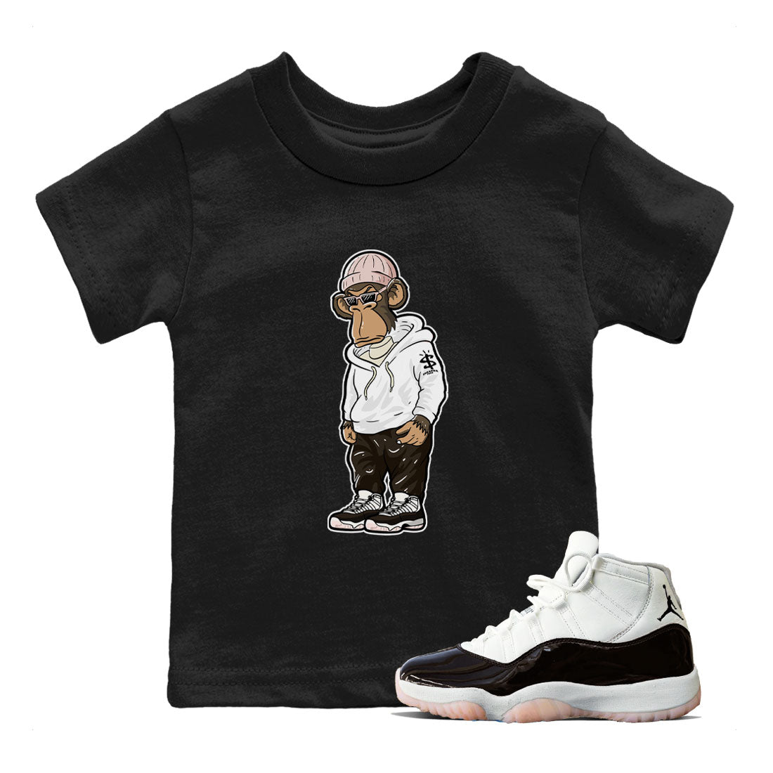 snkmatch Monkey snkmatch Tee Kids - Air Jordan 11 Neapolitan
