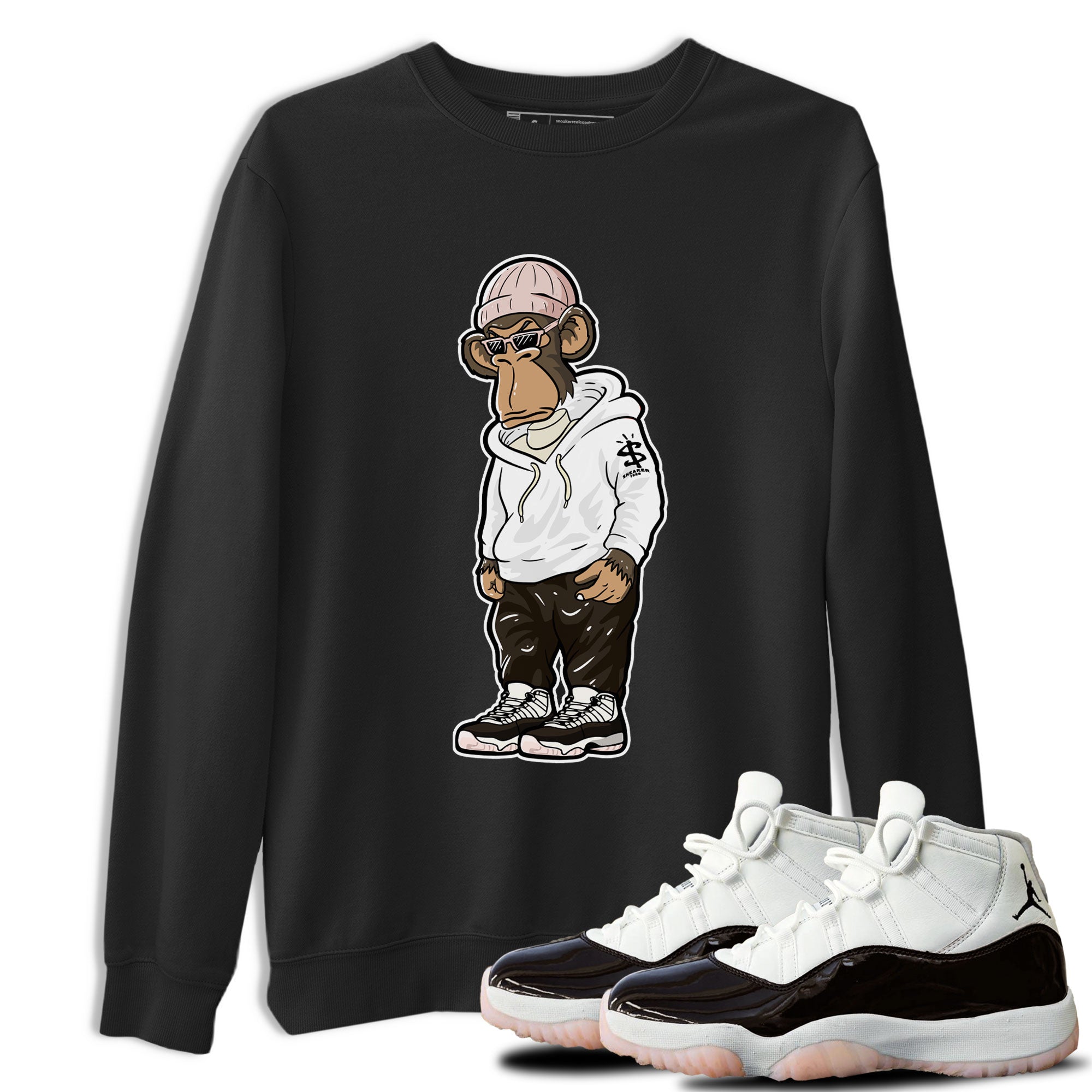 snkmatch Monkey snkmatch Tee - Air Jordan 11 Neapolitan