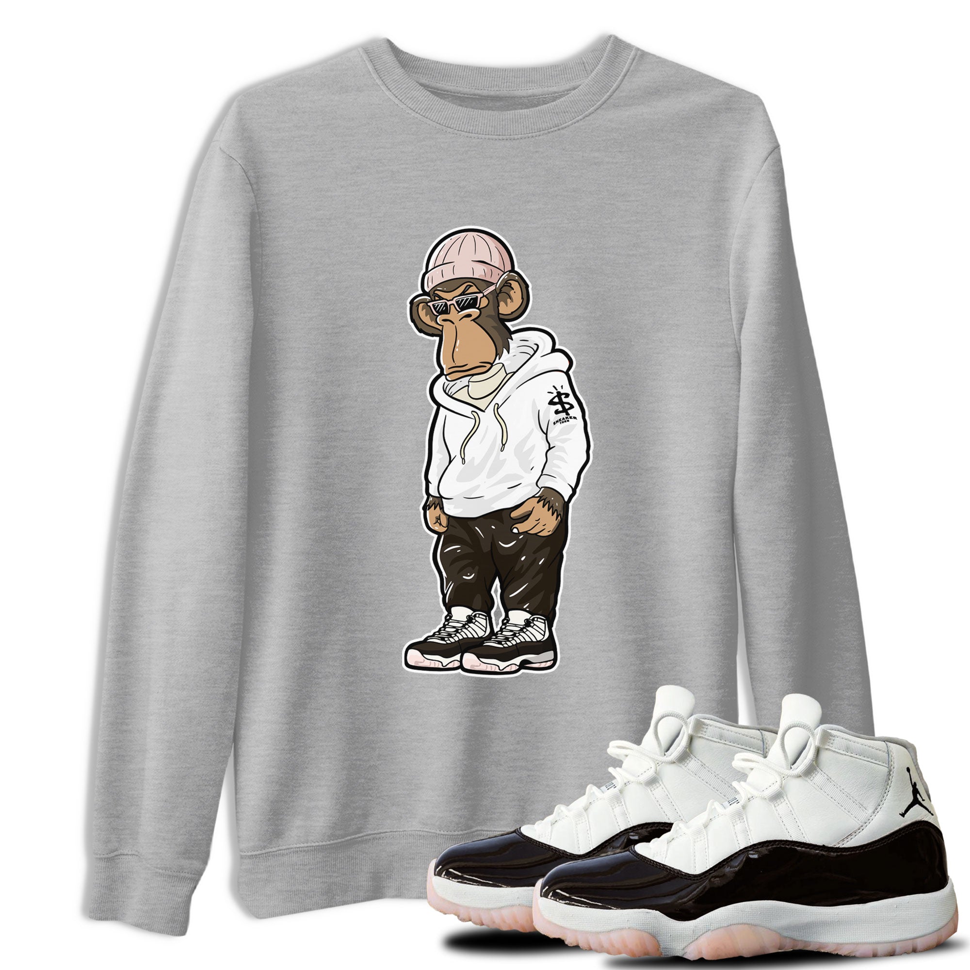 snkmatch Monkey snkmatch Tee - Air Jordan 11 Neapolitan