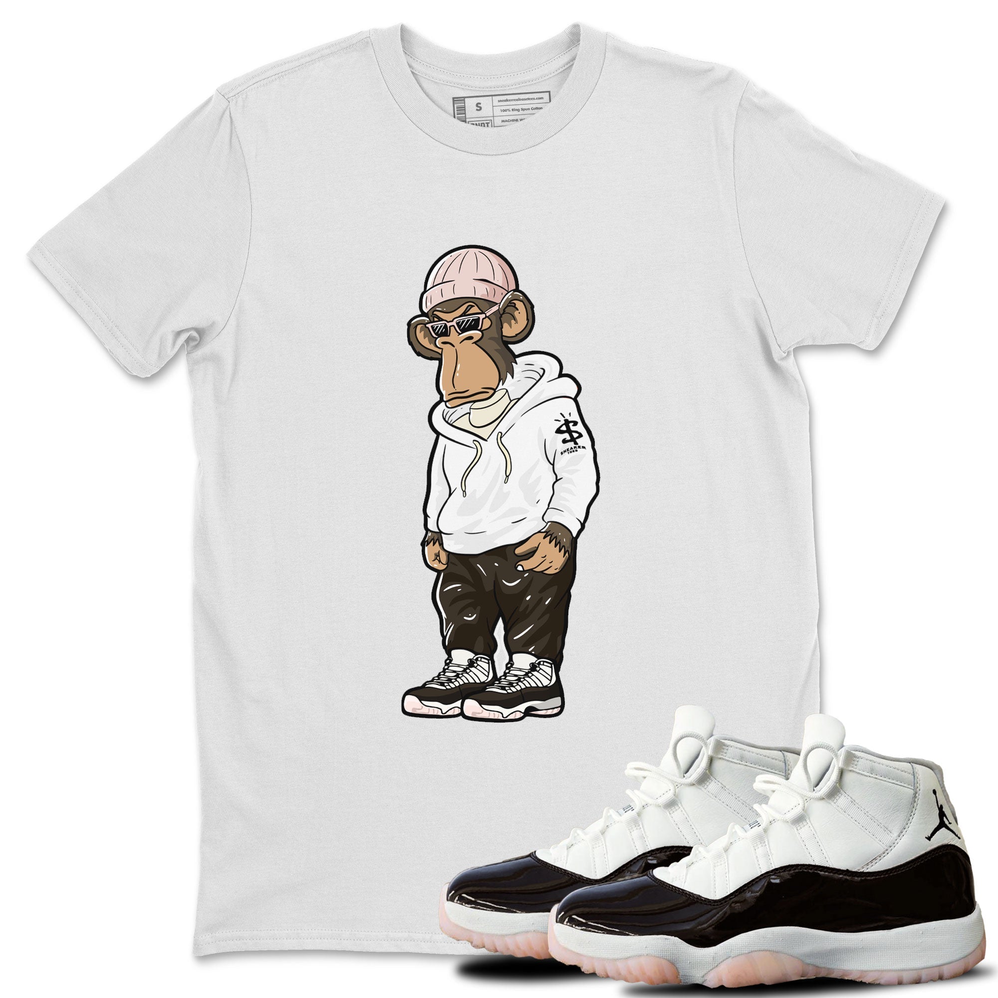 snkmatch Monkey snkmatch Tee - Air Jordan 11 Neapolitan