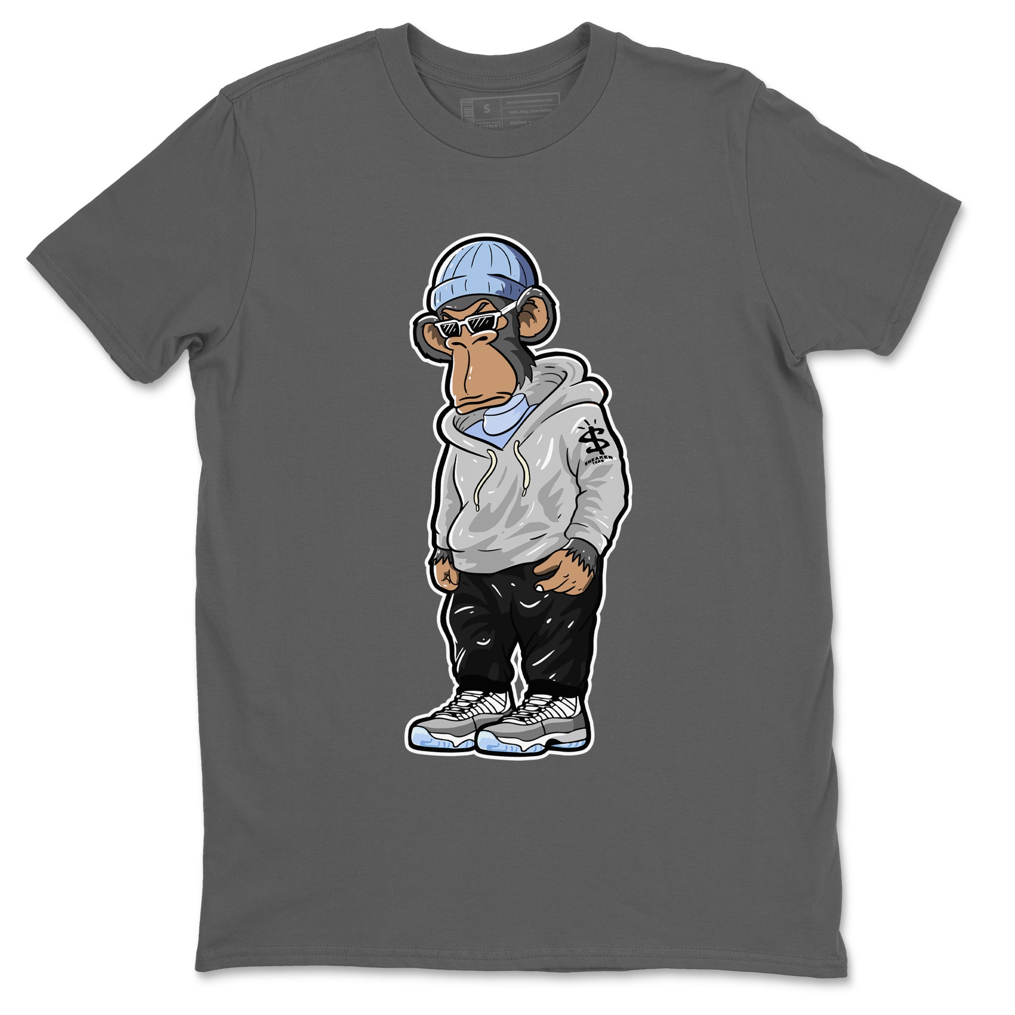 snkmatch Monkey Unisex Tops - Air Jordan 11 White Cement