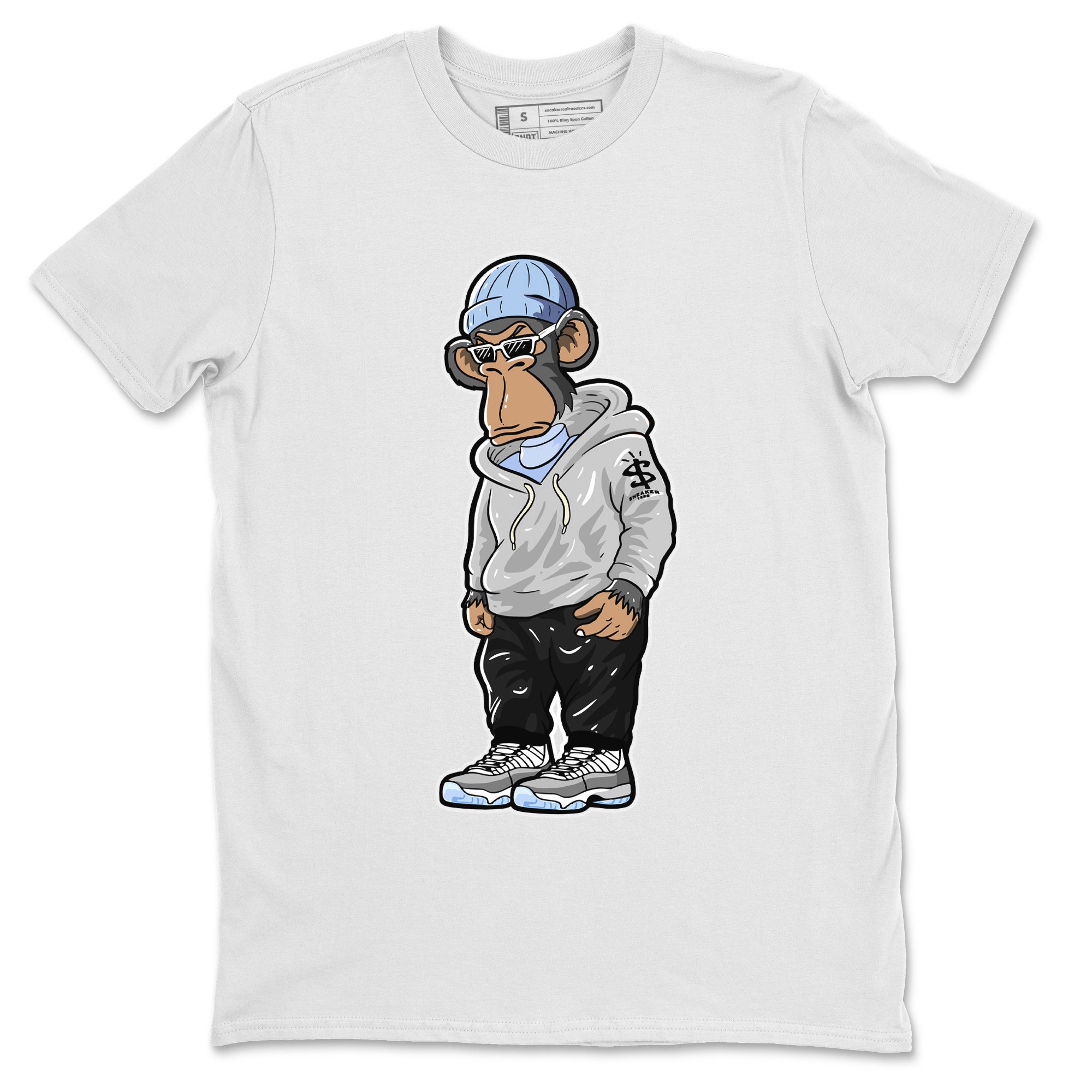 snkmatch Monkey Unisex Tops - Air Jordan 11 White Cement