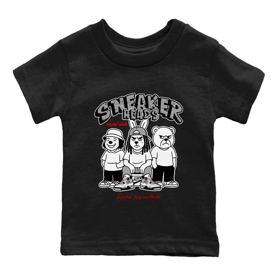 snkmatch Social Club snkmatch Tees Kids - Air Jordan 4 White Cement