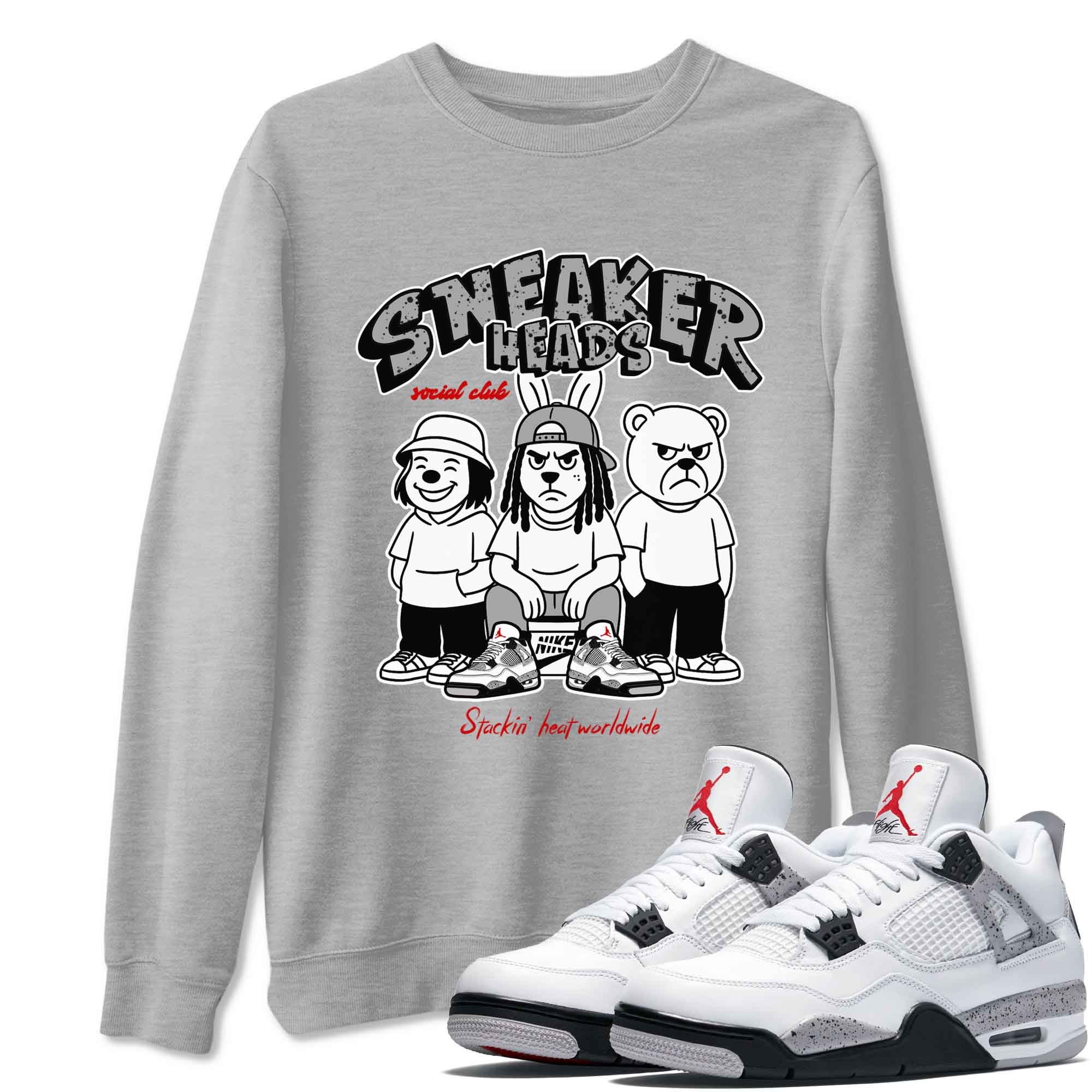 snkmatch Social Club snkmatch Tees - Air Jordan 4 White Cement