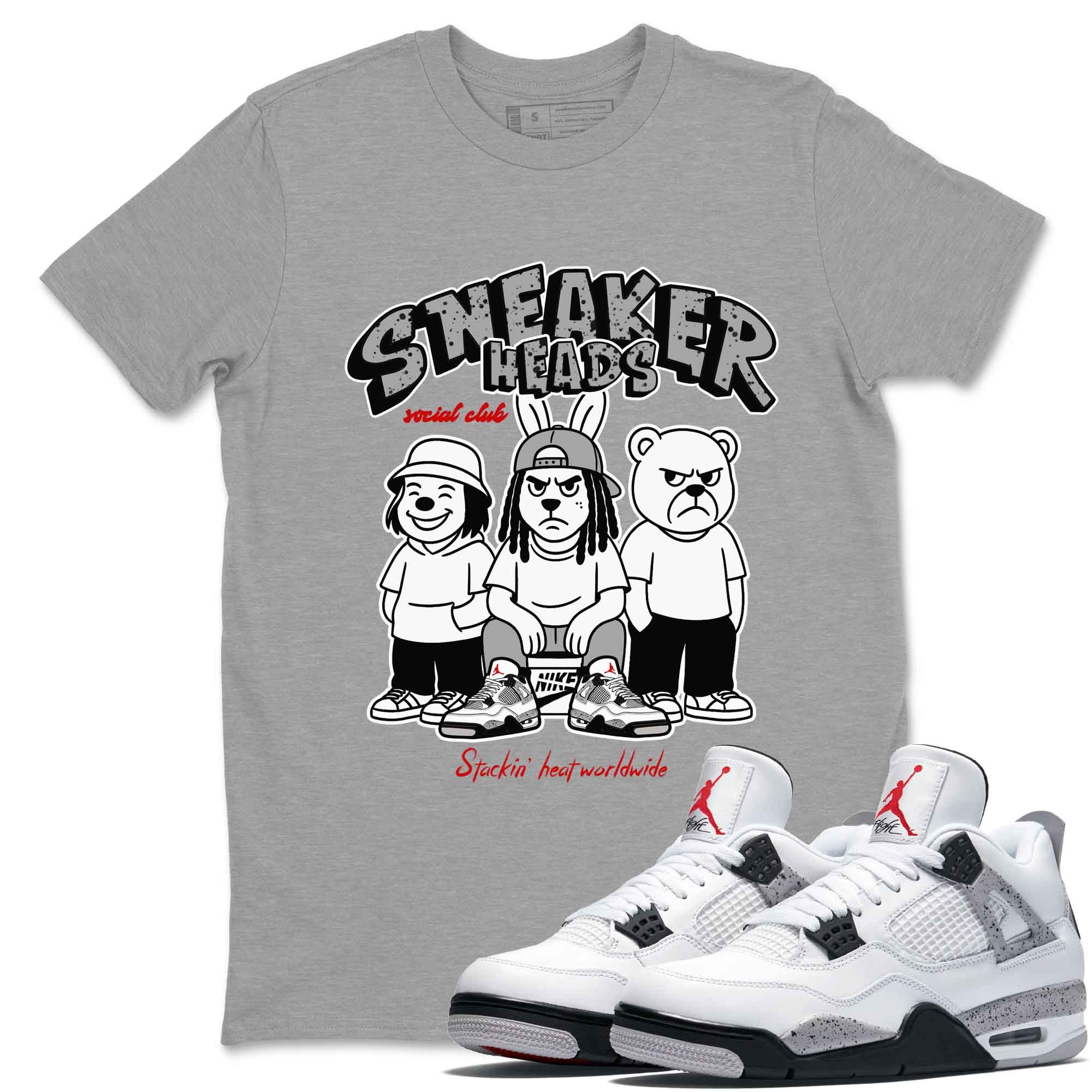 snkmatch Social Club snkmatch Tees - Air Jordan 4 White Cement