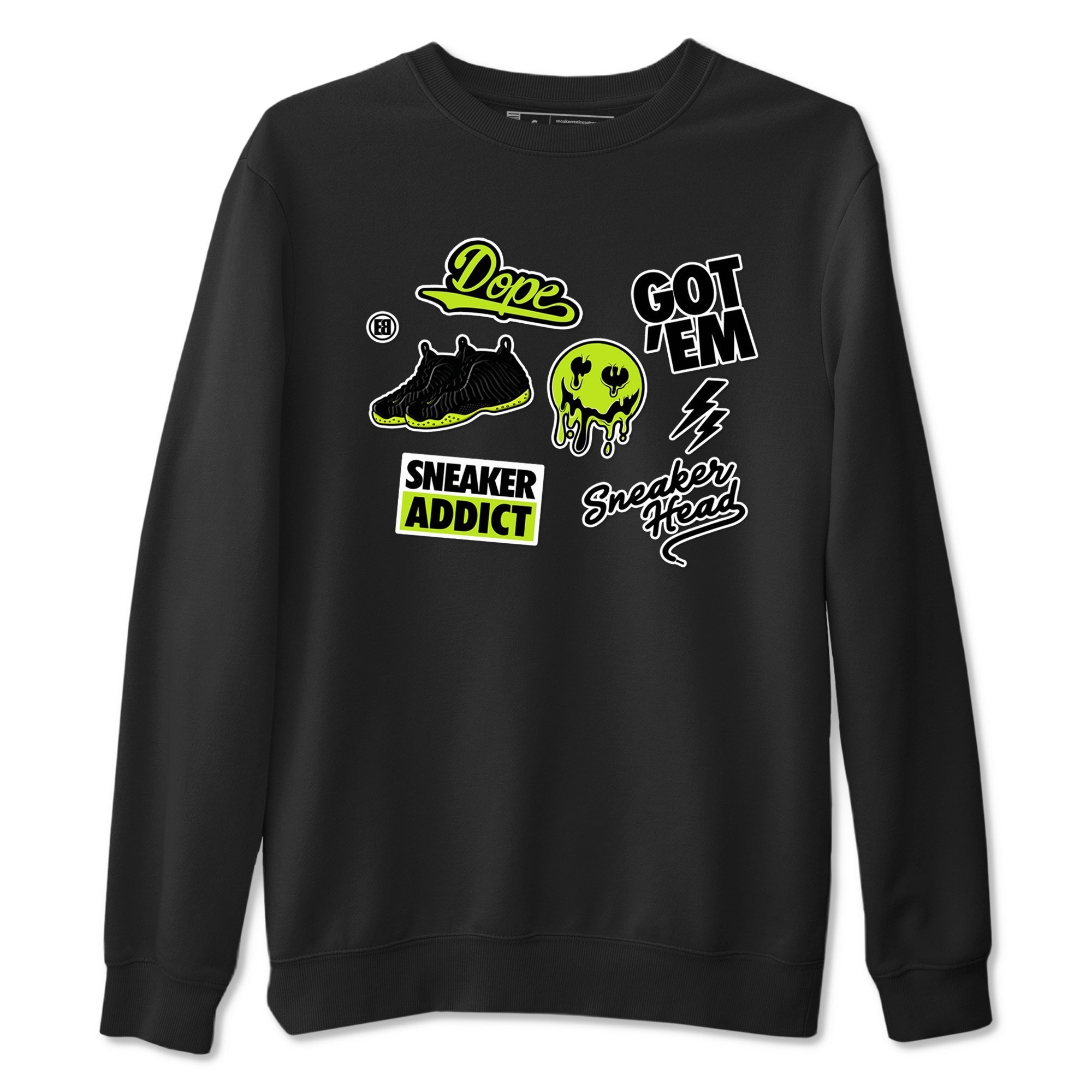 snkmatch Sticker snkmatch Tees - Air Foamposite One Black Volt