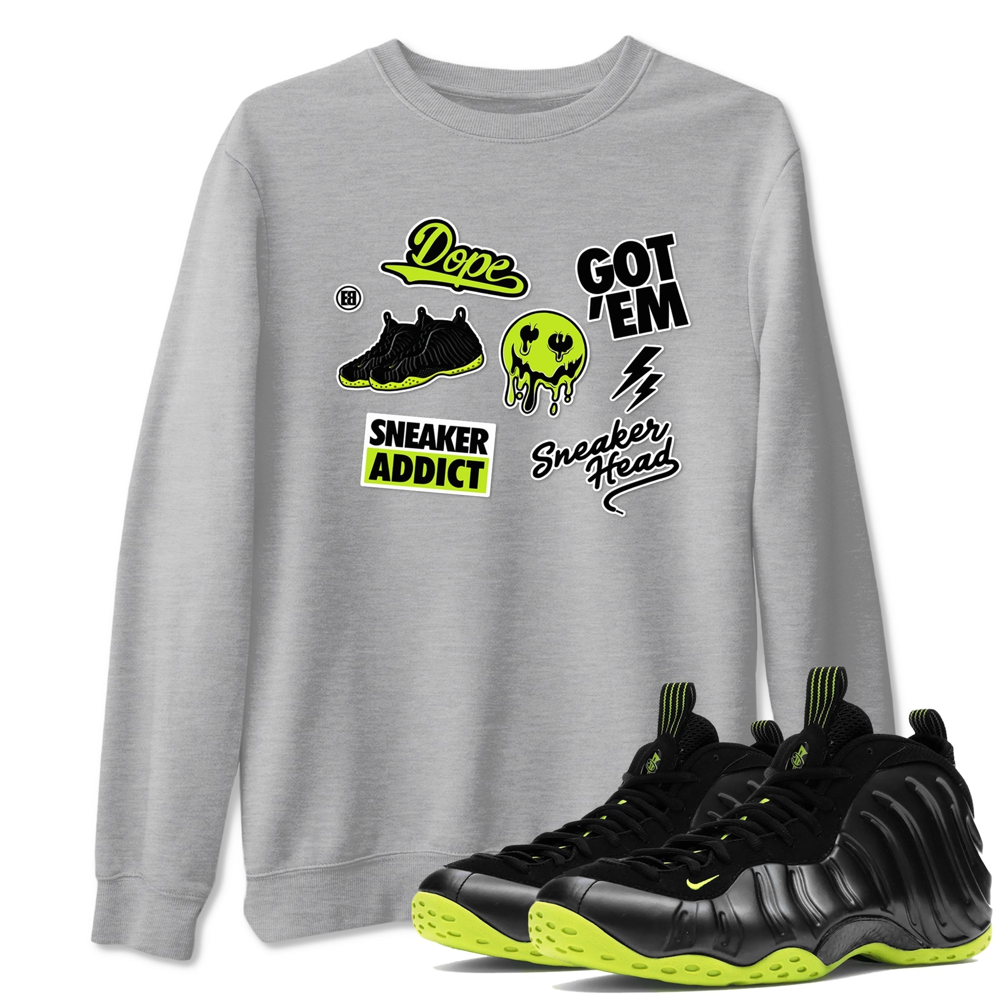snkmatch Sticker snkmatch Tees - Air Foamposite One Black Volt