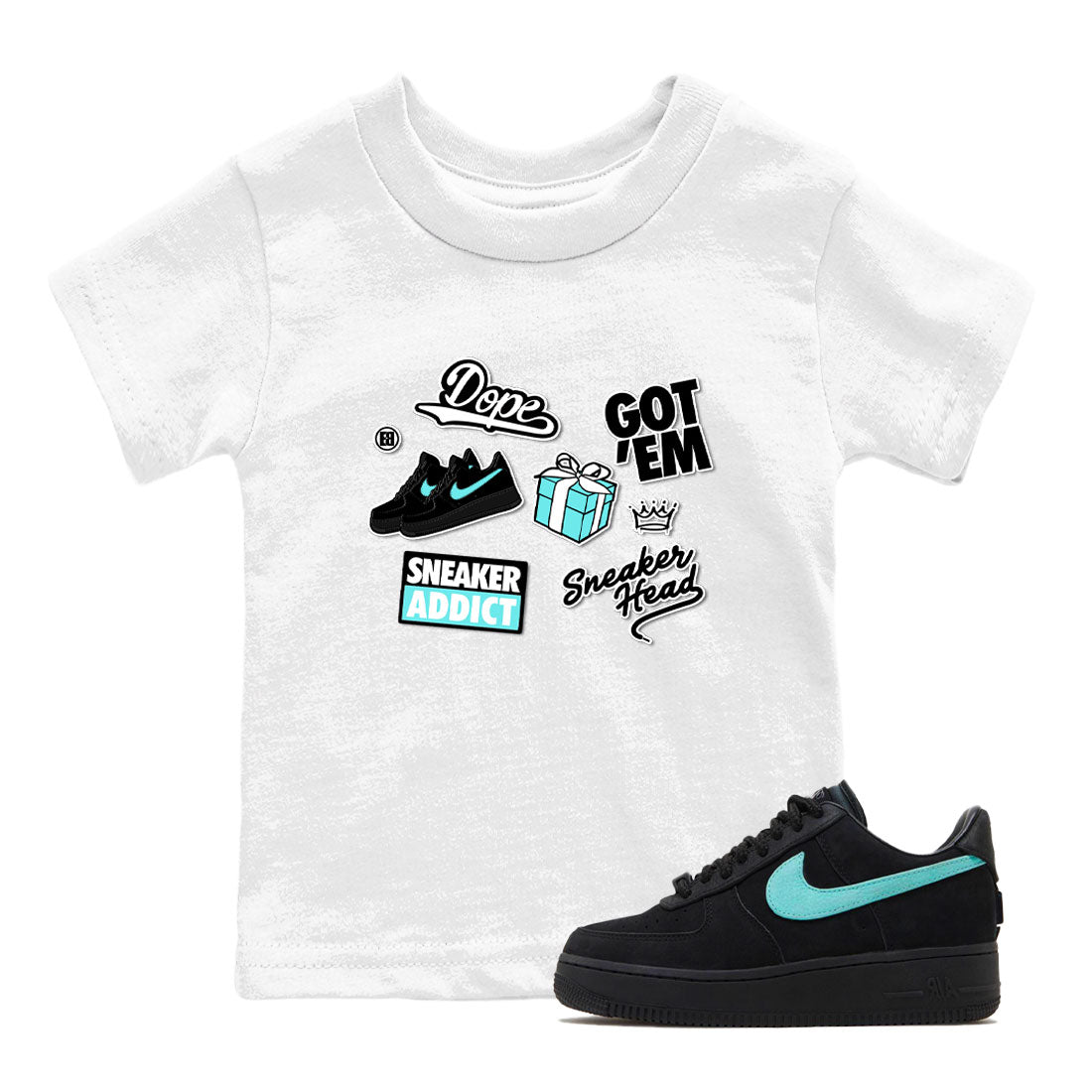 snkmatch Sticker snkmatch Tees Kids - Air Force 1 Tiffany