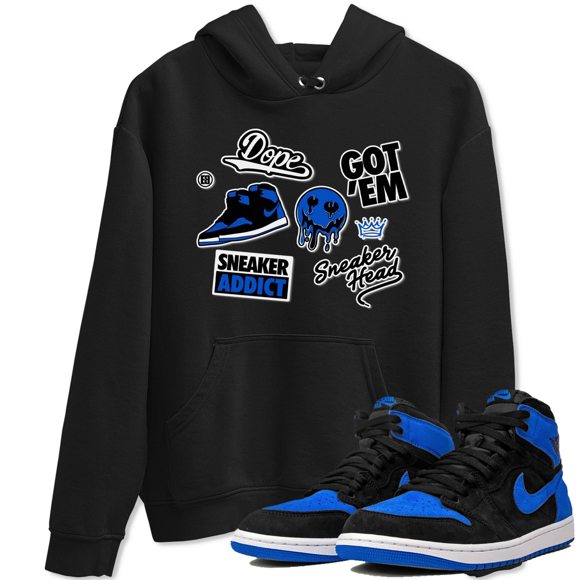 snkmatch Sticker snkmatch Tee - Air Jordan 1 Royal Reimagined