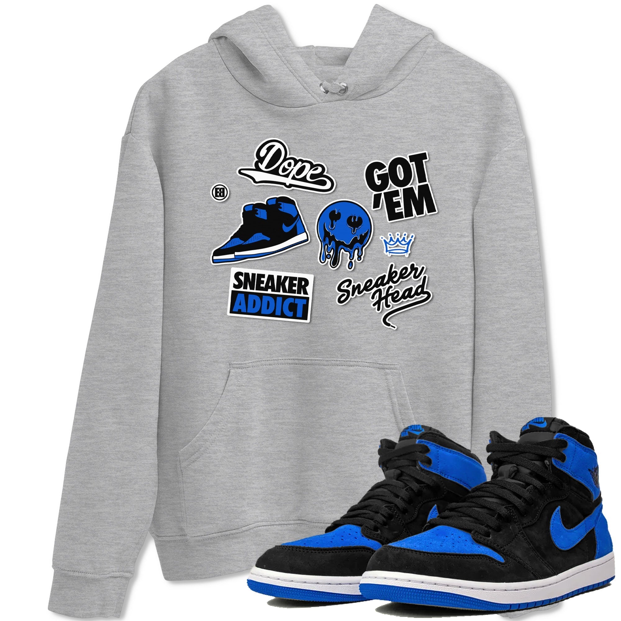 snkmatch Sticker snkmatch Tee - Air Jordan 1 Royal Reimagined