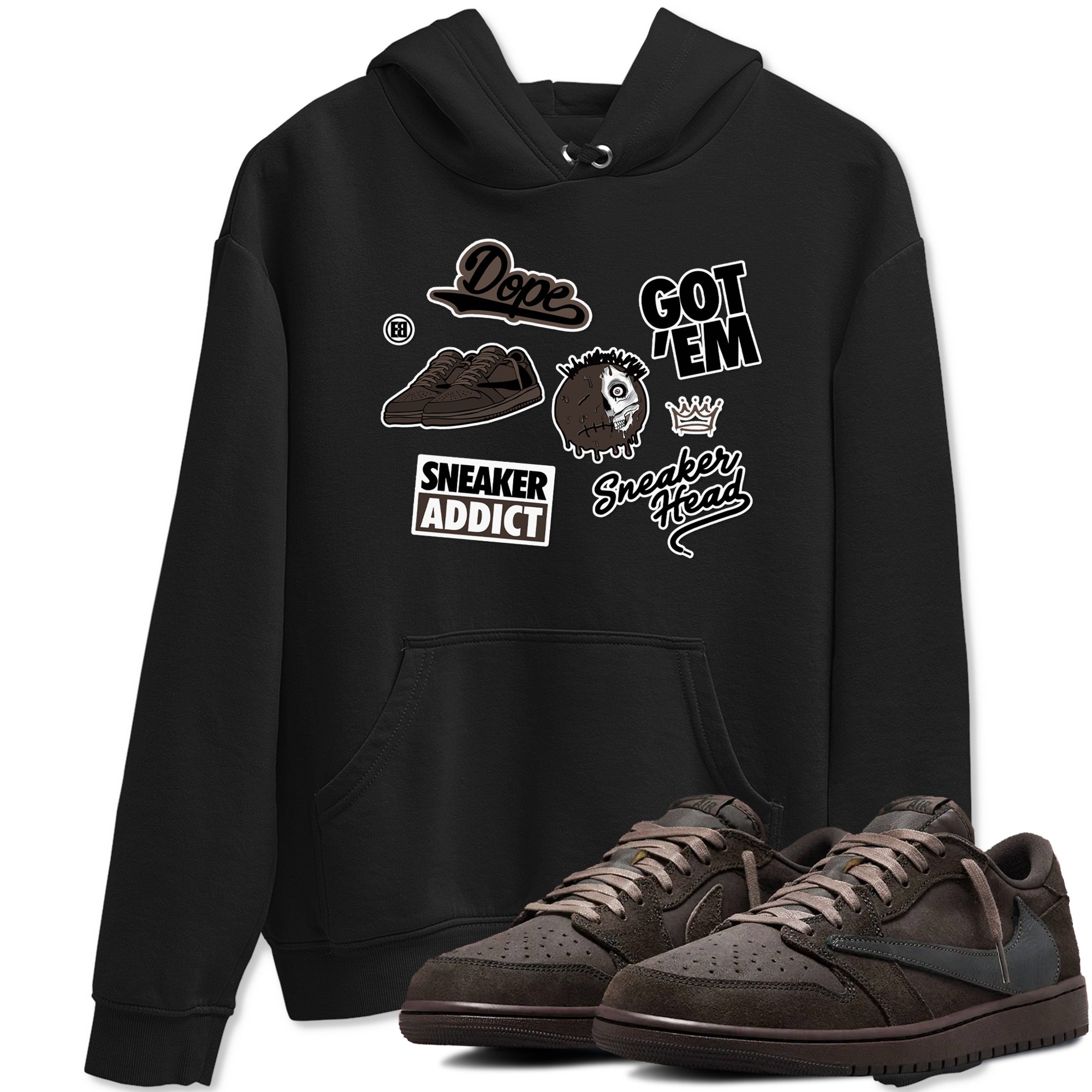 snkmatch Sticker snkmatch Tees - Air Jordan 1 Travis Scott Velvet Brown