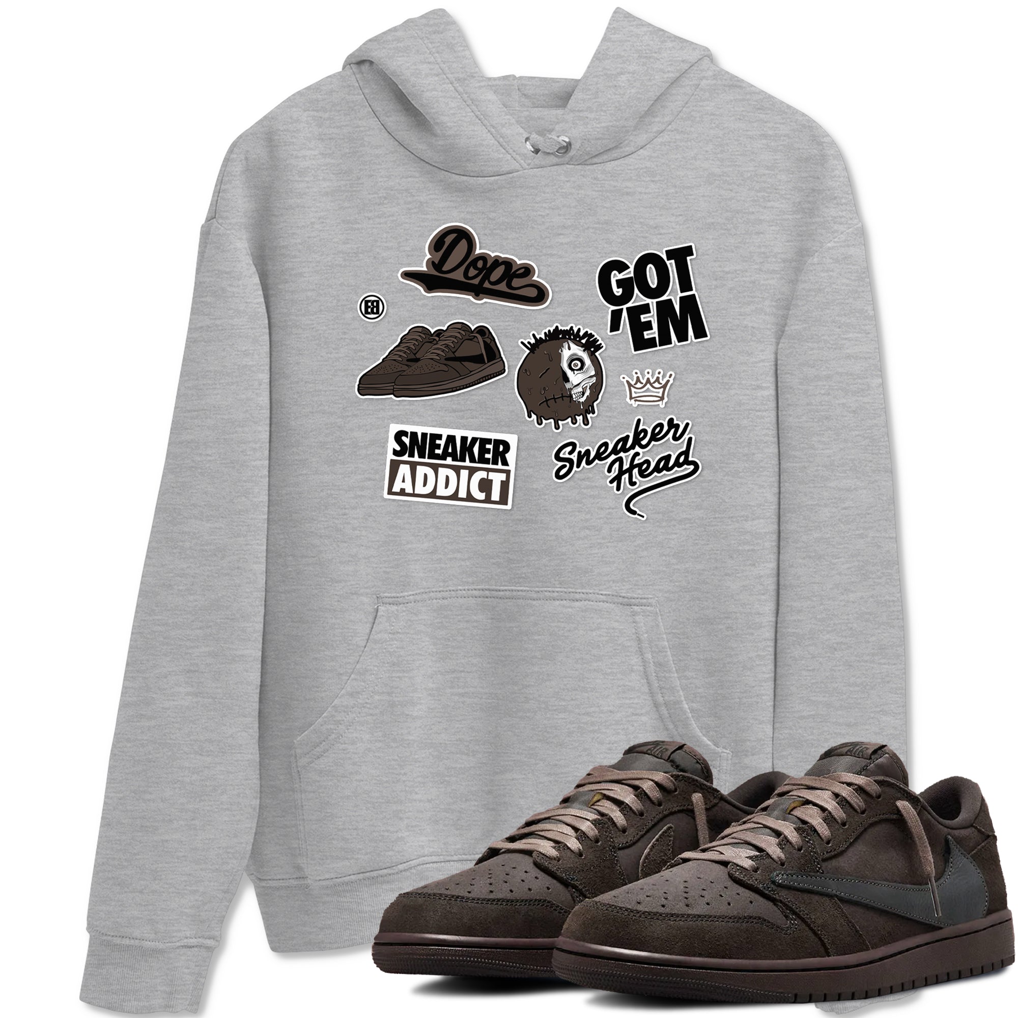 snkmatch Sticker snkmatch Tees - Air Jordan 1 Travis Scott Velvet Brown