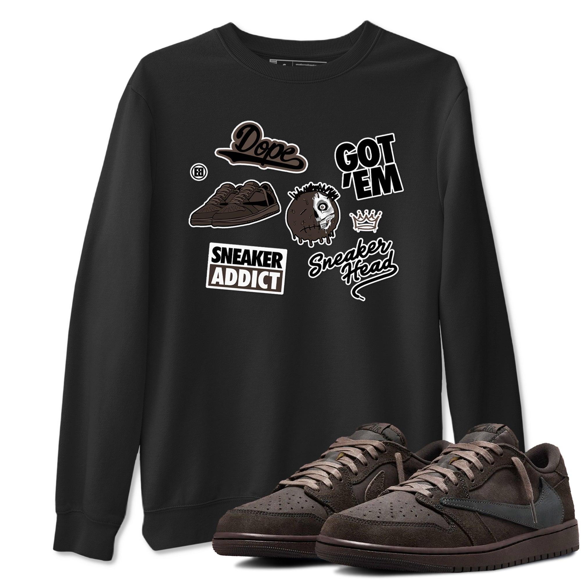 snkmatch Sticker snkmatch Tees - Air Jordan 1 Travis Scott Velvet Brown