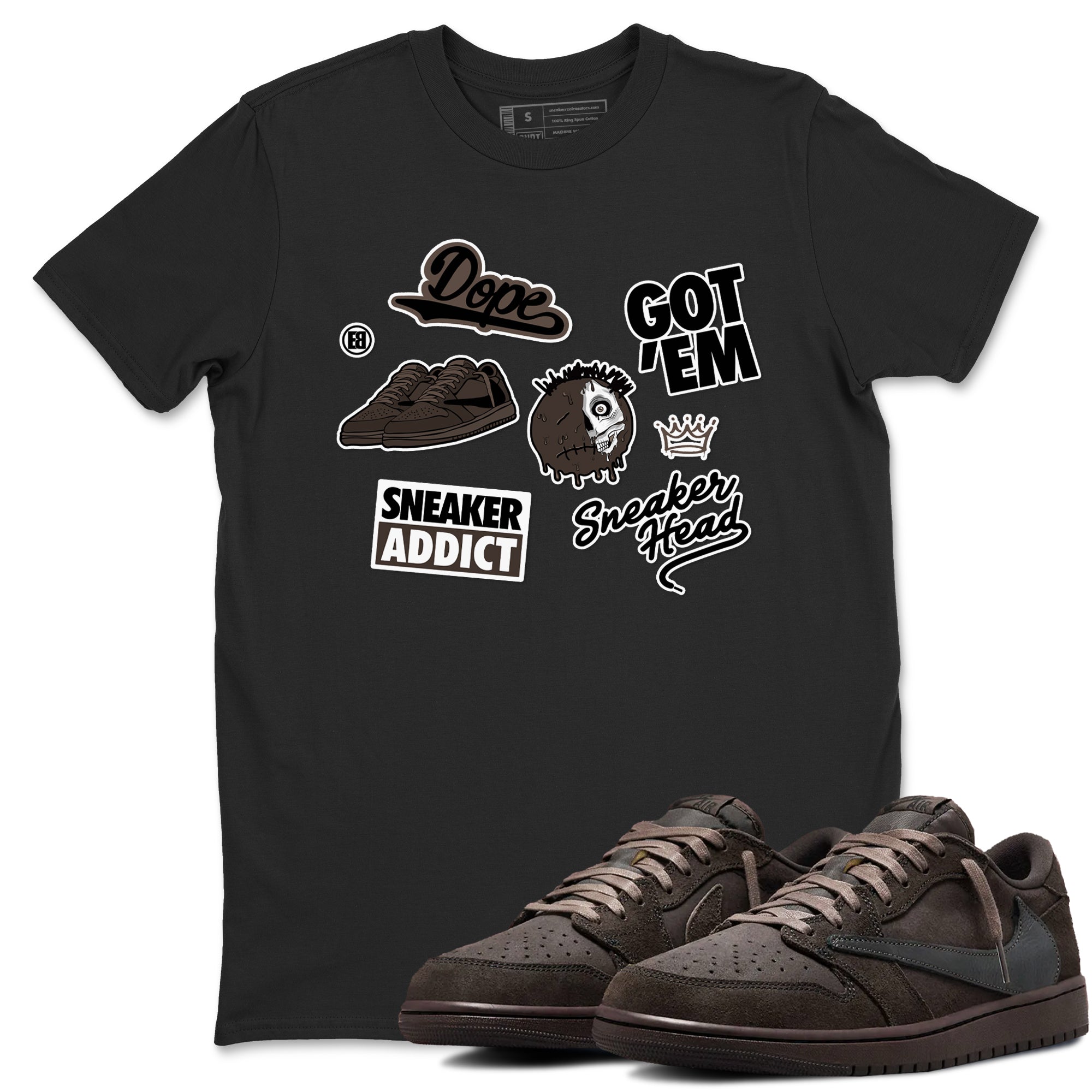 snkmatch Sticker snkmatch Tees - Air Jordan 1 Travis Scott Velvet Brown