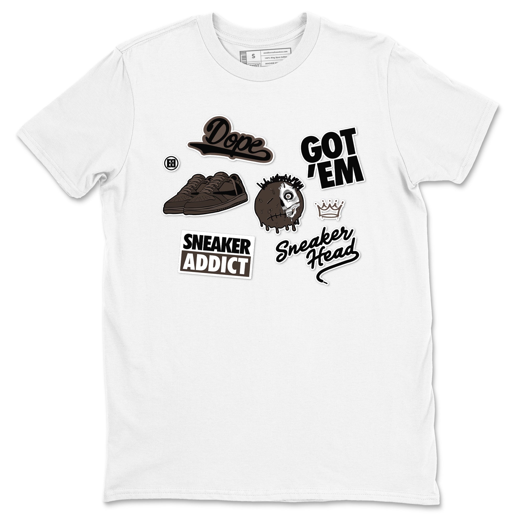 snkmatch Sticker snkmatch Tees - Air Jordan 1 Travis Scott Velvet Brown