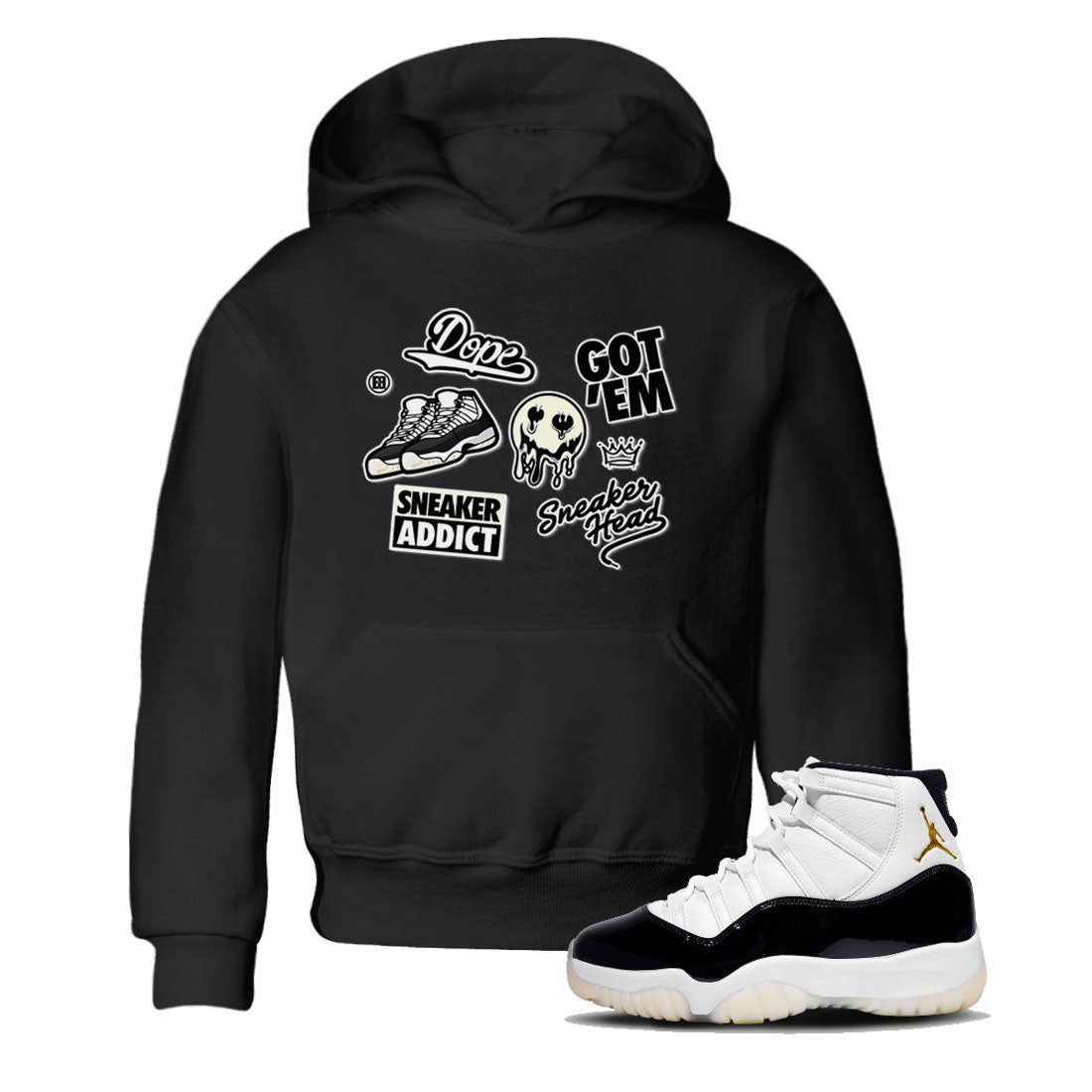 snkmatch Sticker snkmatch Tee Kids - Air Jordan 11 Gratitude