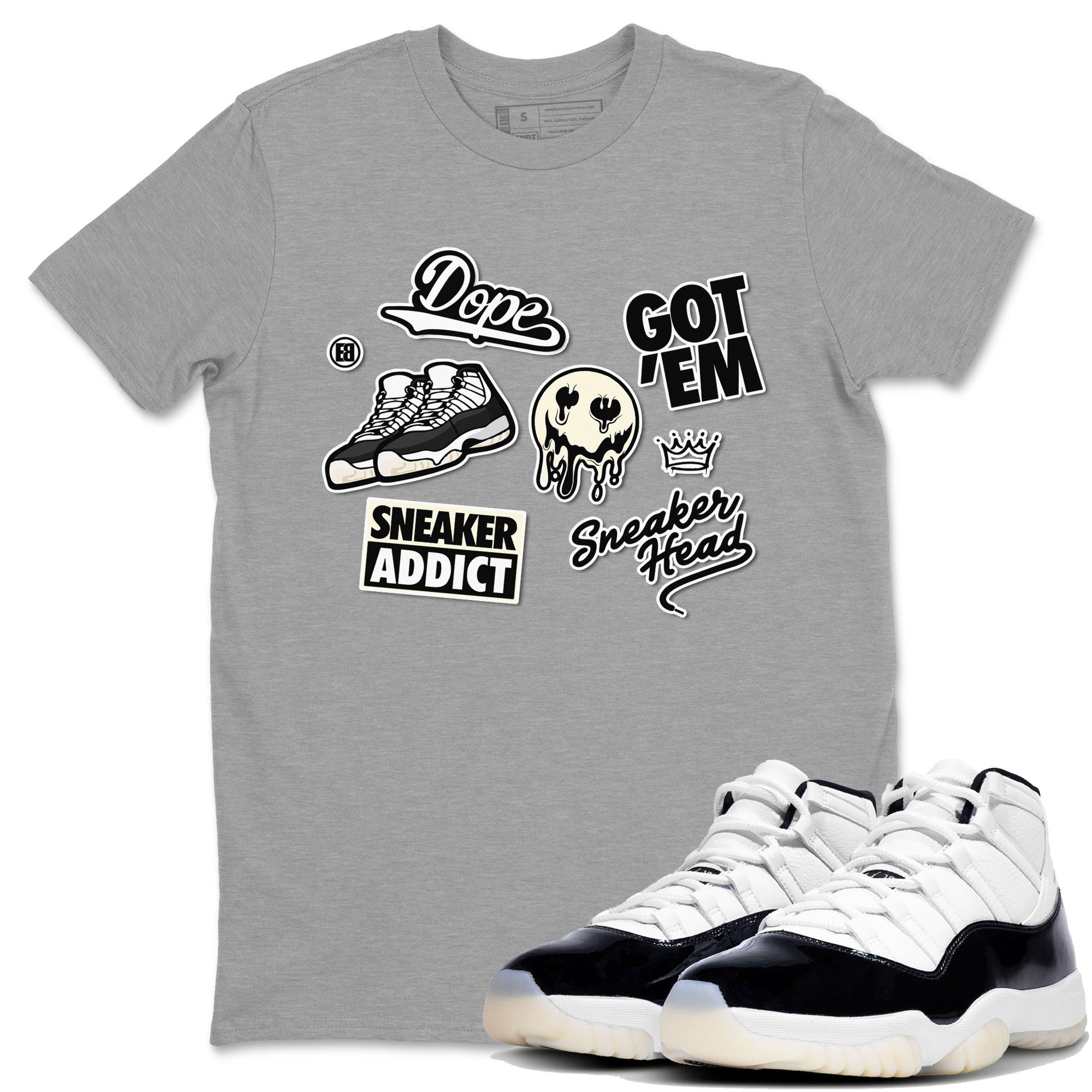 snkmatch Sticker snkmatch Tee - Air Jordan 11 Gratitude