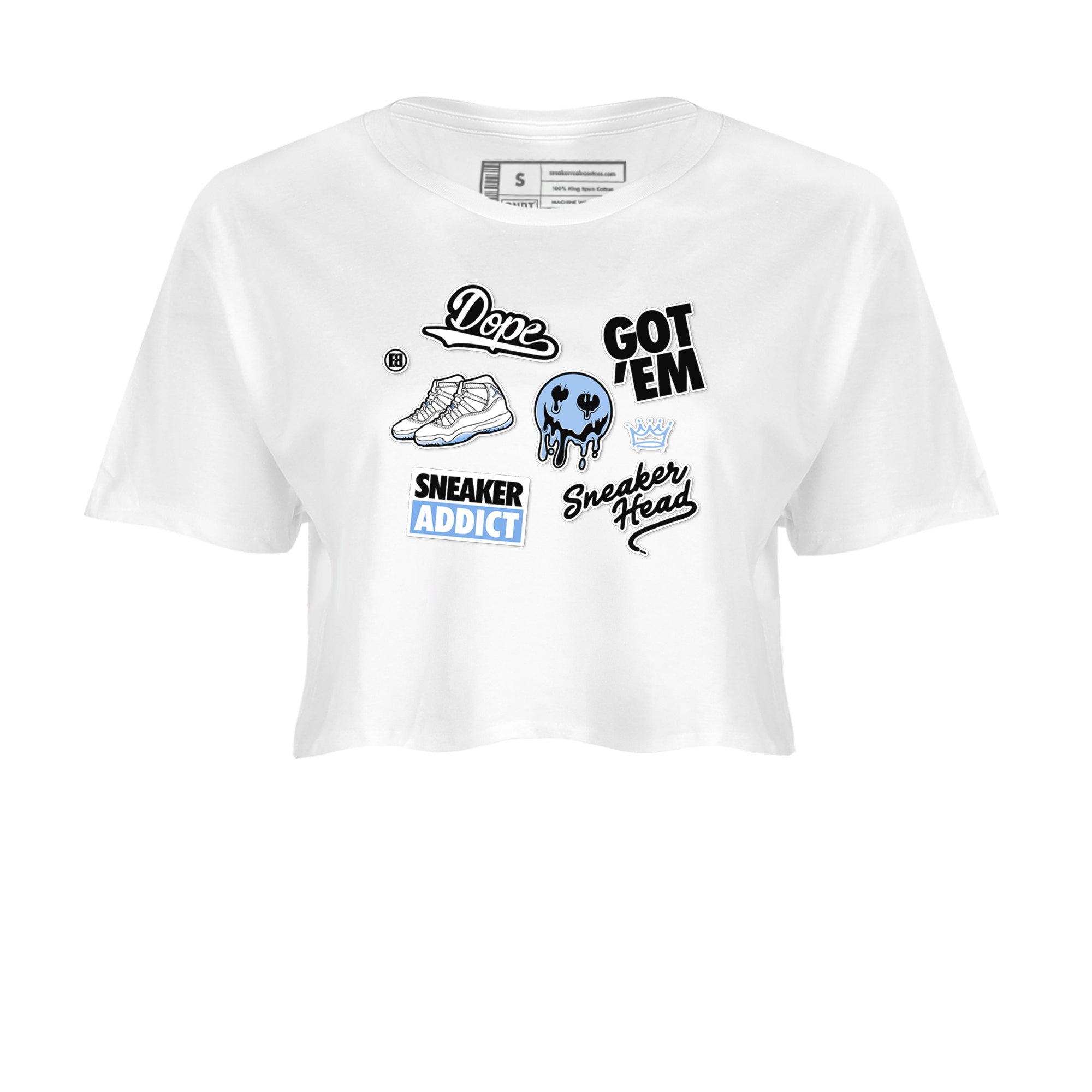 snkmatch Sticker snkmatch Women's Top - Air Jordan 11 Legend Blue
