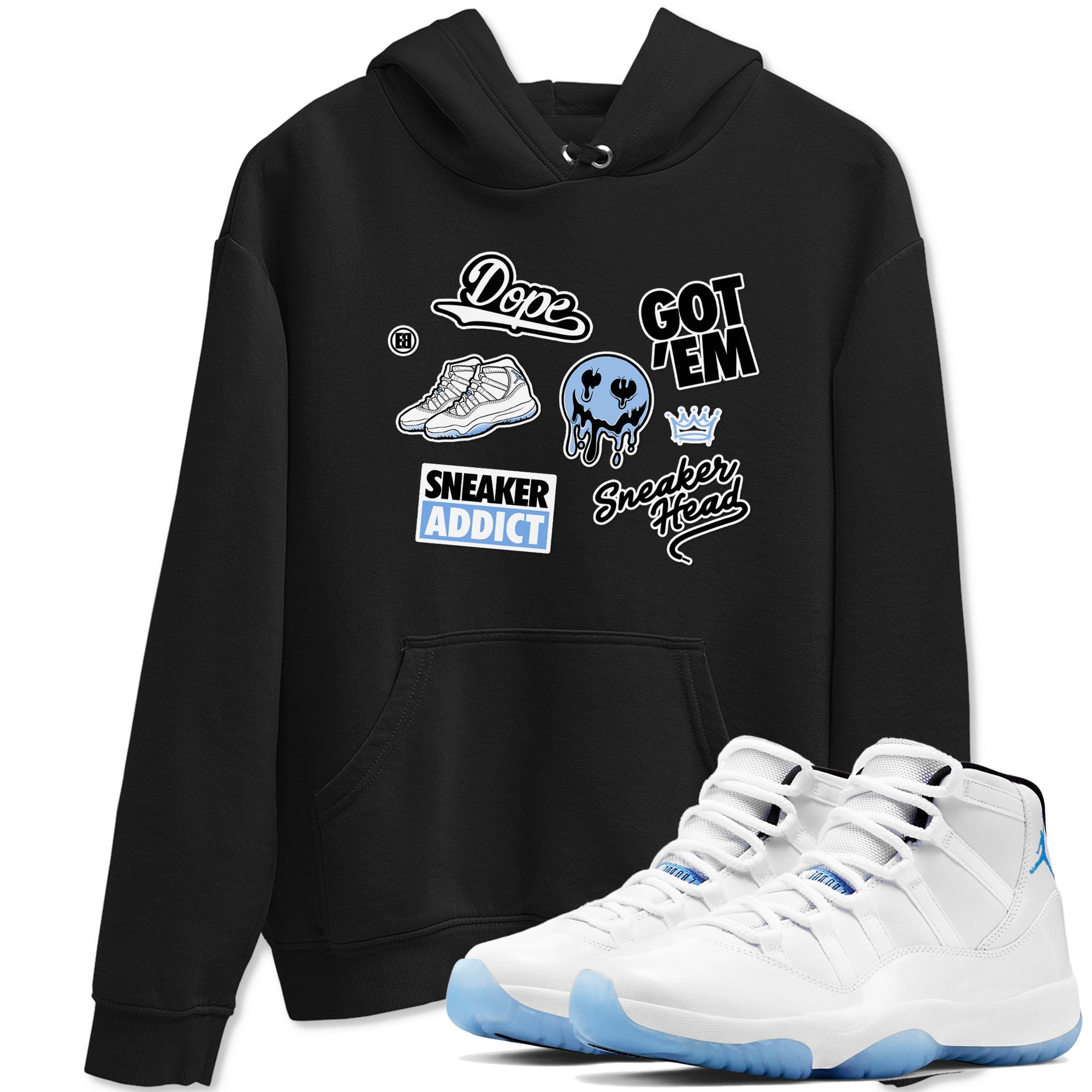 snkmatch Sticker snkmatch Tees - Air Jordan 11 Legend Blue