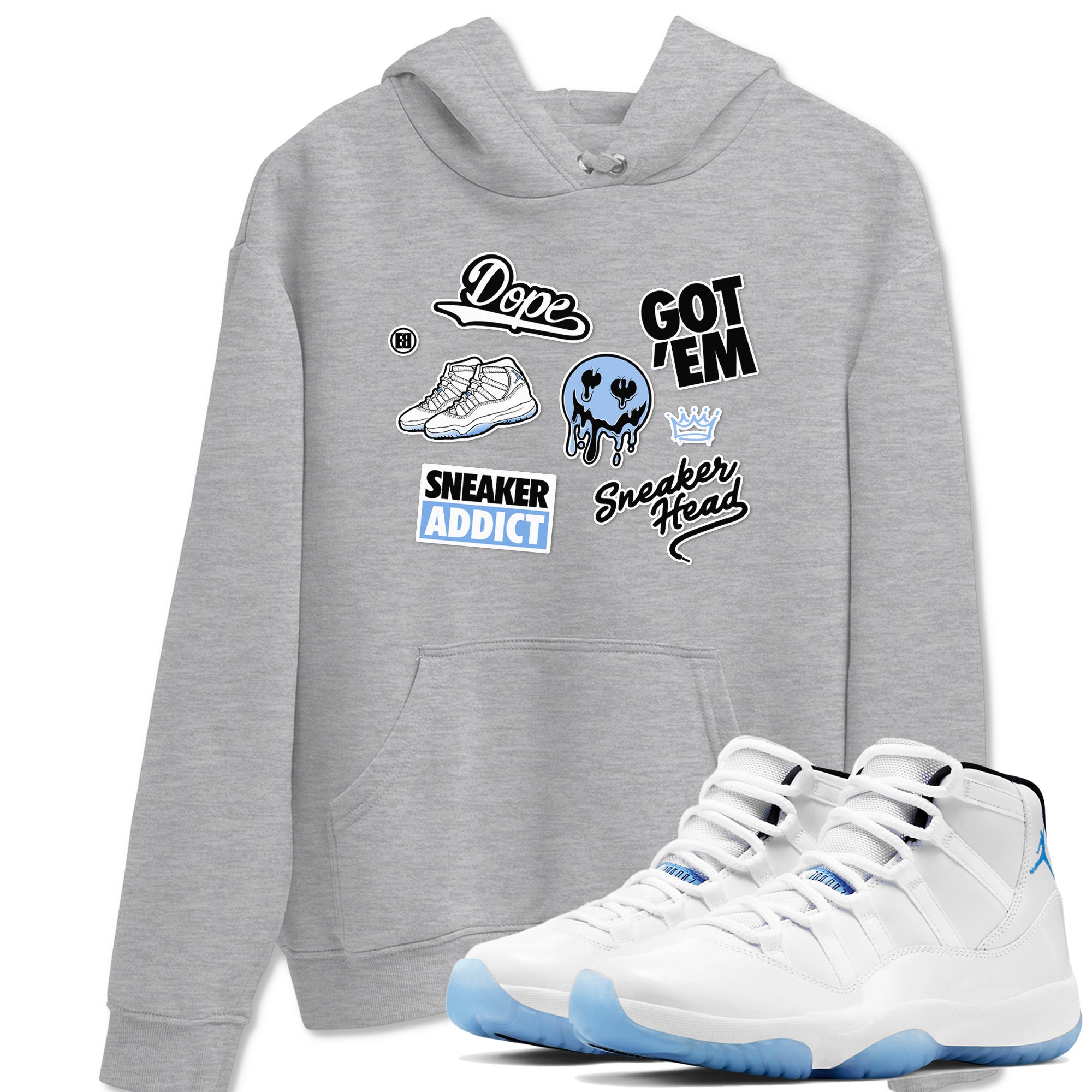 snkmatch Sticker snkmatch Tees - Air Jordan 11 Legend Blue