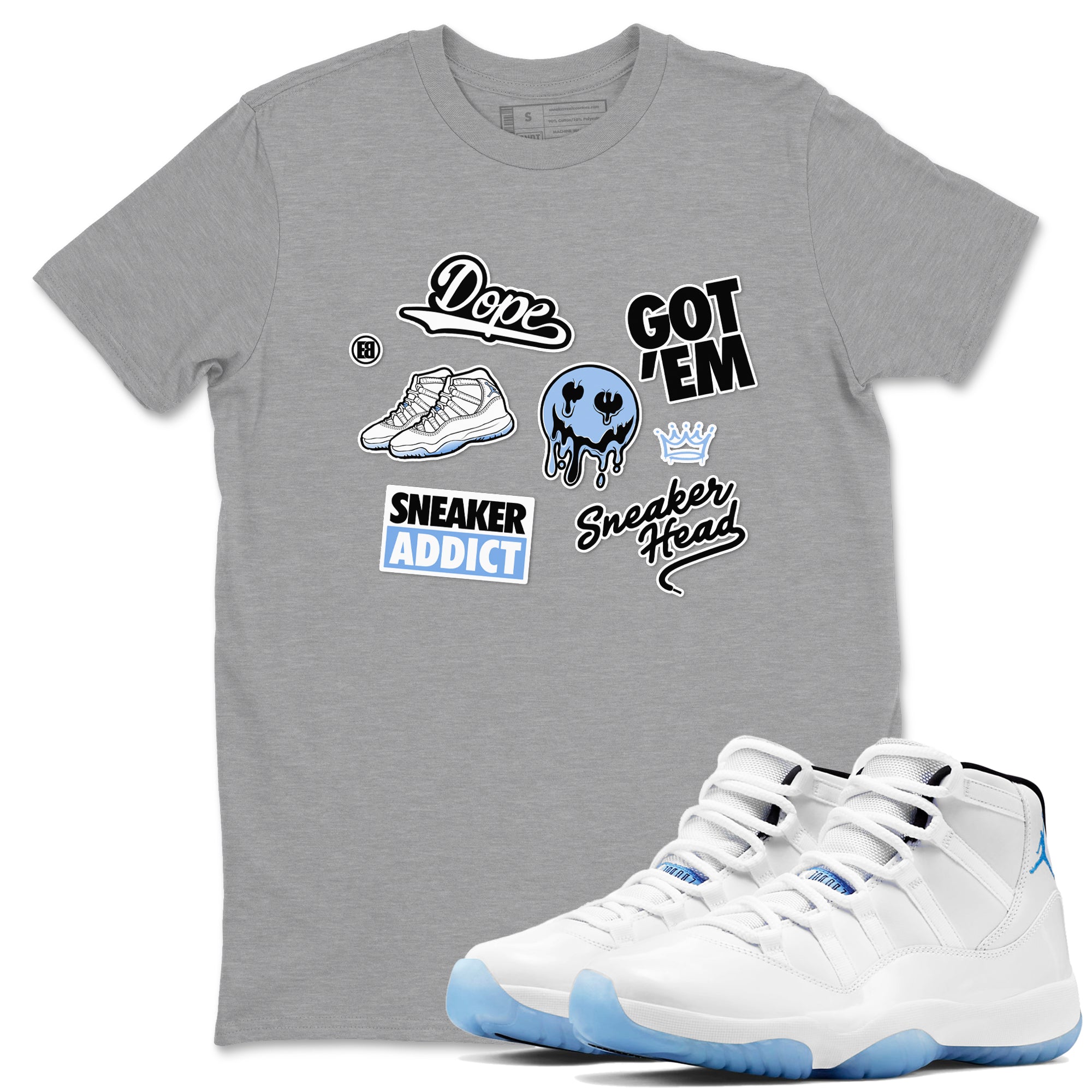 snkmatch Sticker snkmatch Tees - Air Jordan 11 Legend Blue