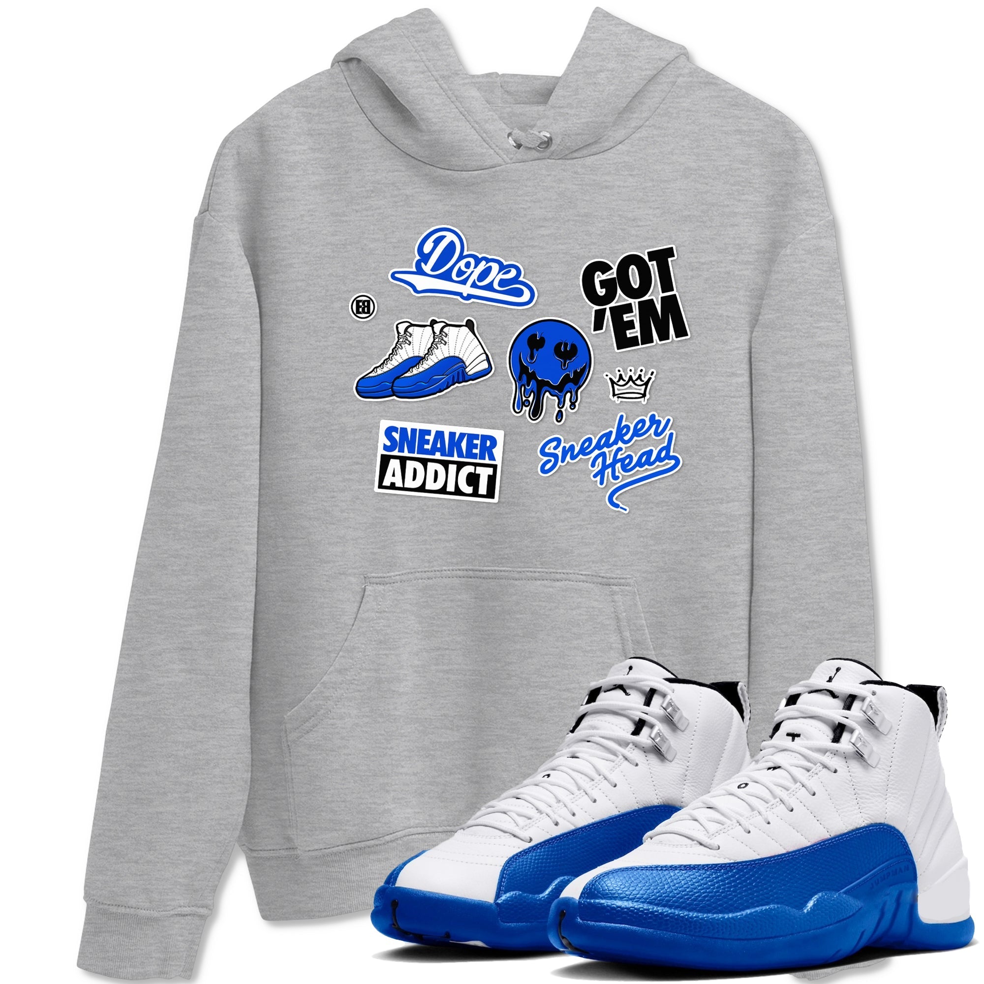 snkmatch Sticker snkmatch Tees - Air Jordan 12 Blueberry