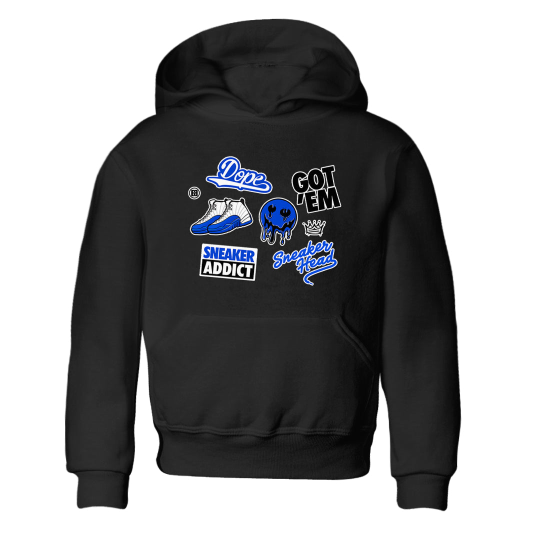 snkmatch Sticker snkmatch Tees Kids - Air Jordan 12 Blueberry