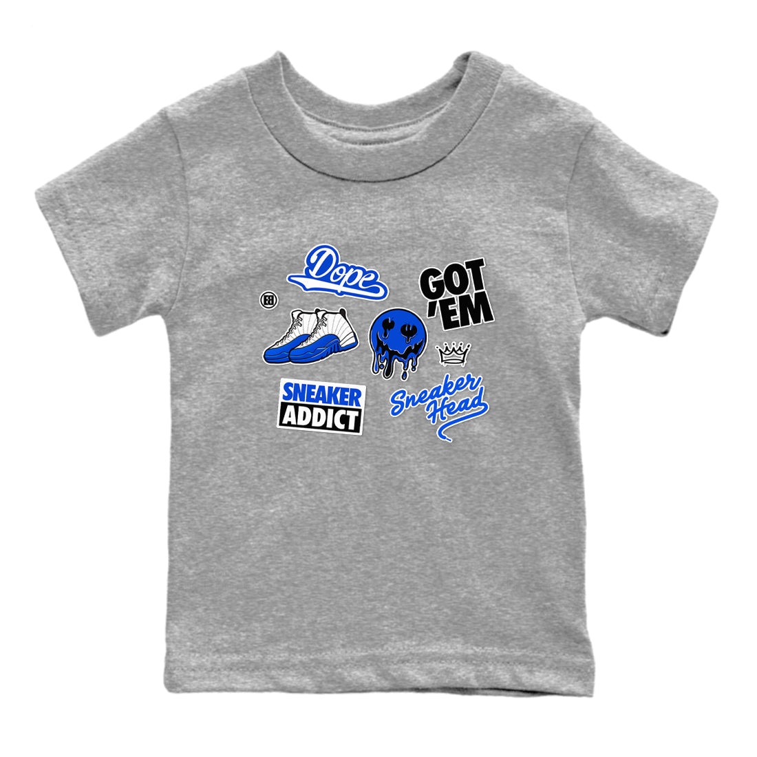 snkmatch Sticker snkmatch Tees Kids - Air Jordan 12 Blueberry
