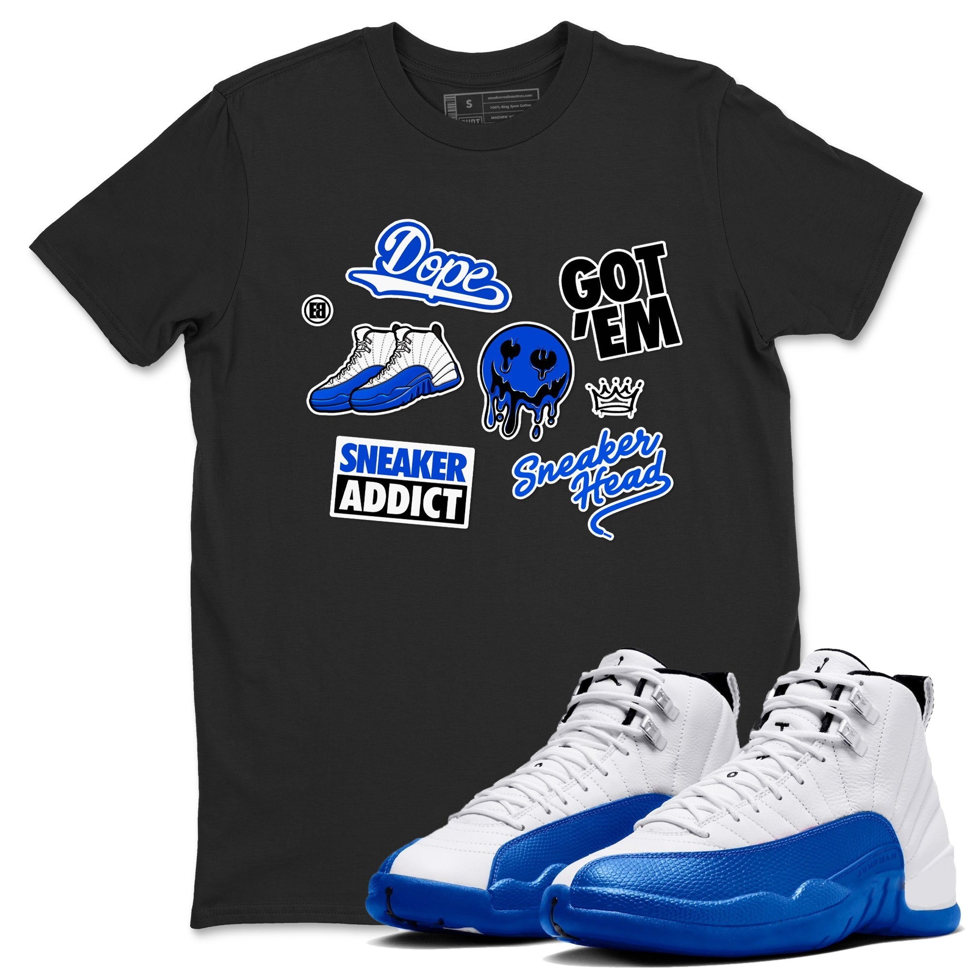 snkmatch Sticker snkmatch Tees - Air Jordan 12 Blueberry