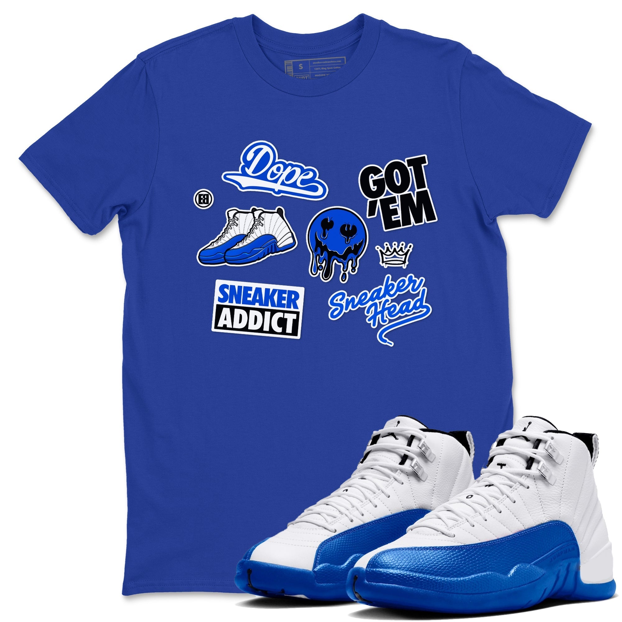 snkmatch Sticker snkmatch Tees - Air Jordan 12 Blueberry