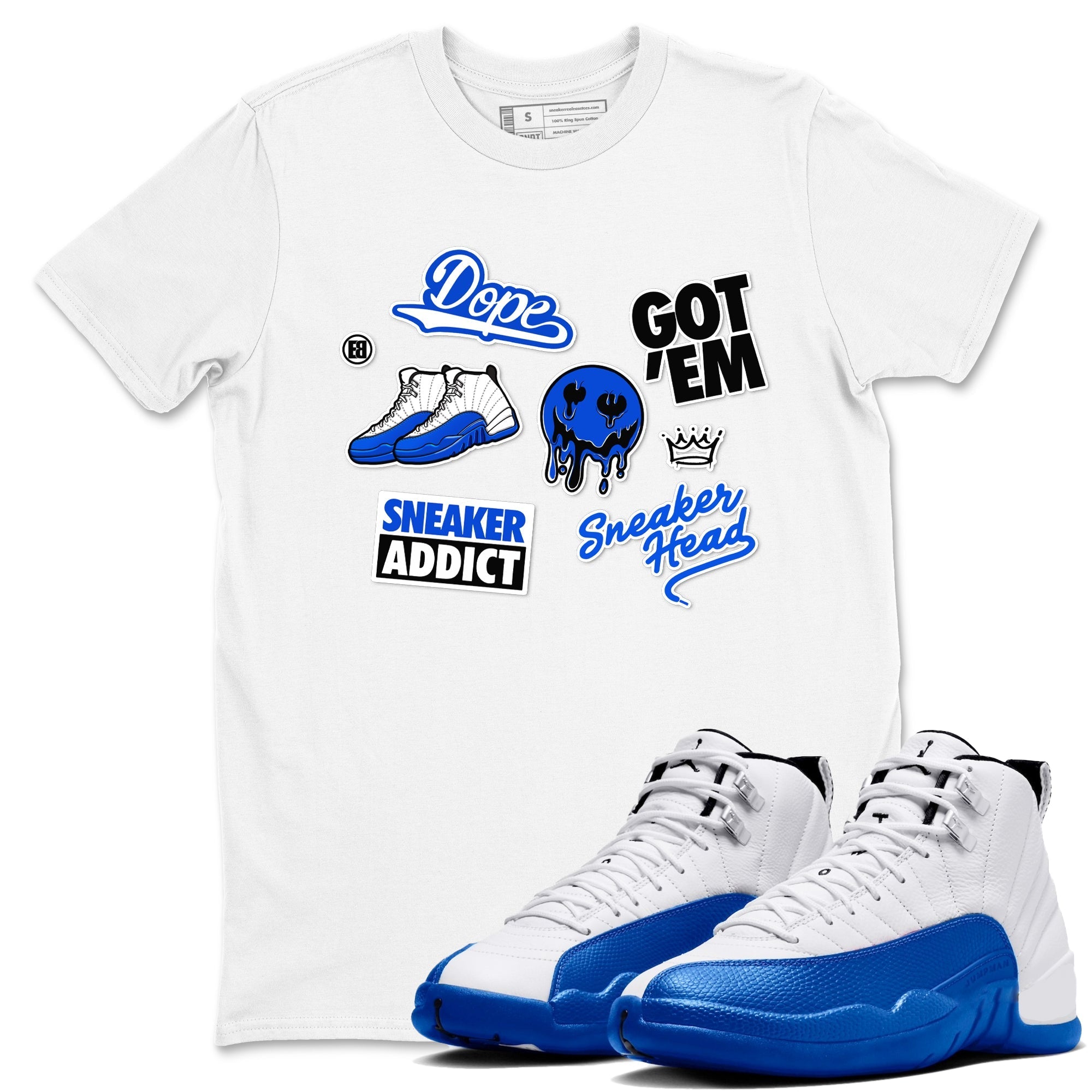 snkmatch Sticker snkmatch Tees - Air Jordan 12 Blueberry