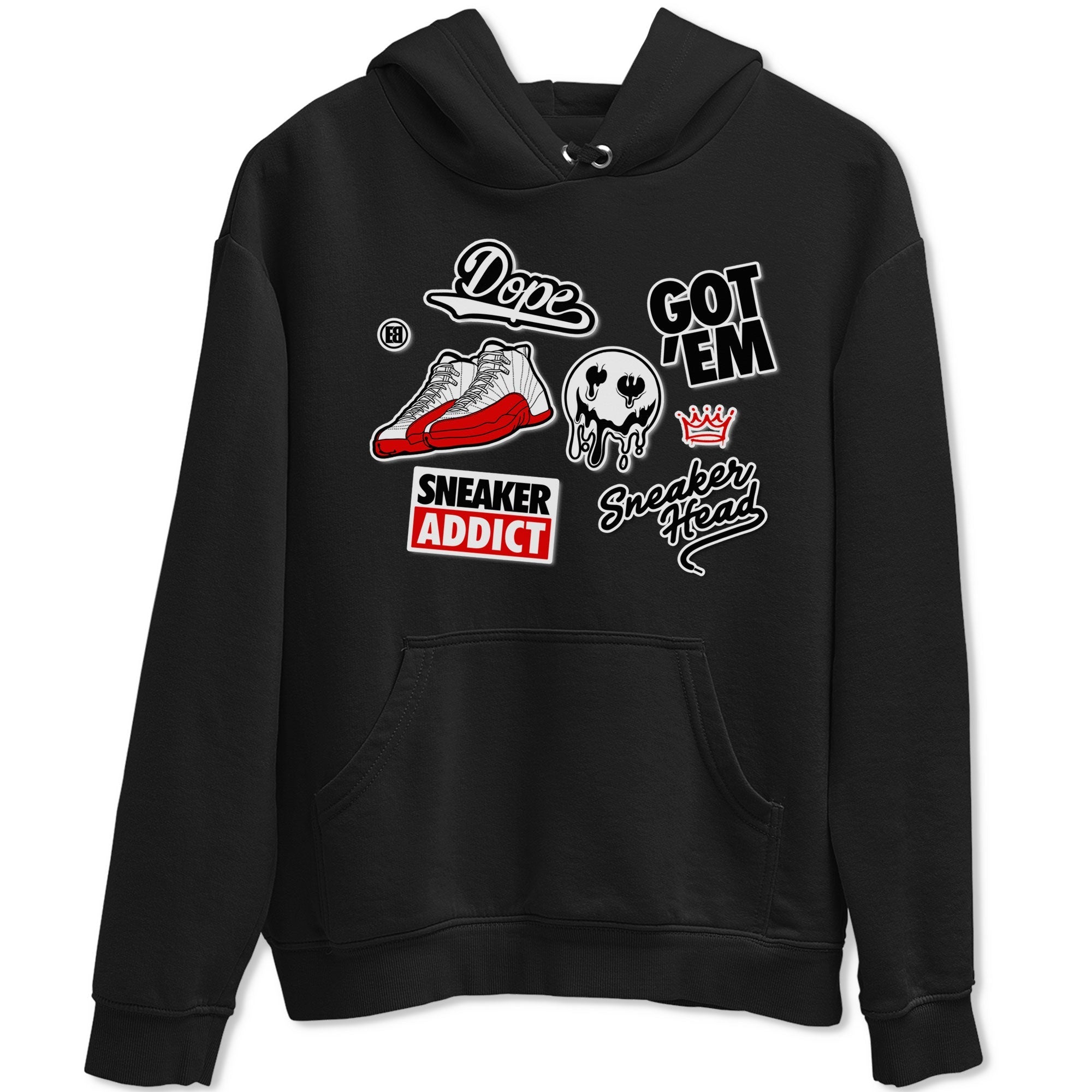 snkmatch Sticker snkmatch Tee - Air Jordan 12 Cherry