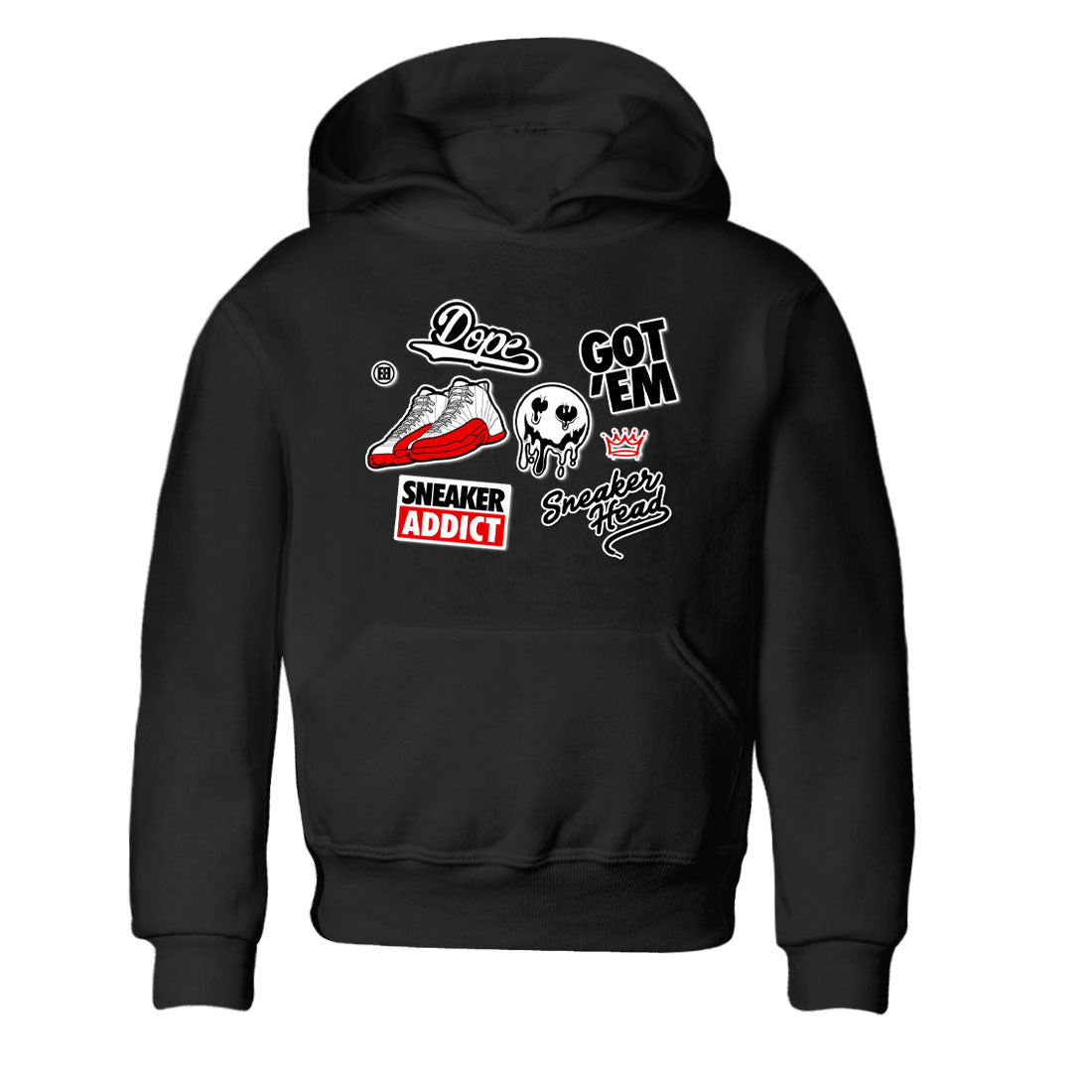snkmatch Sticker snkmatch Tee Kids - Air Jordan 12 Cherry