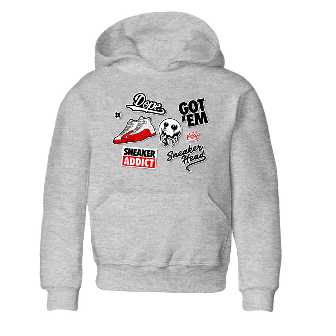 snkmatch Sticker snkmatch Tee Kids - Air Jordan 12 Cherry