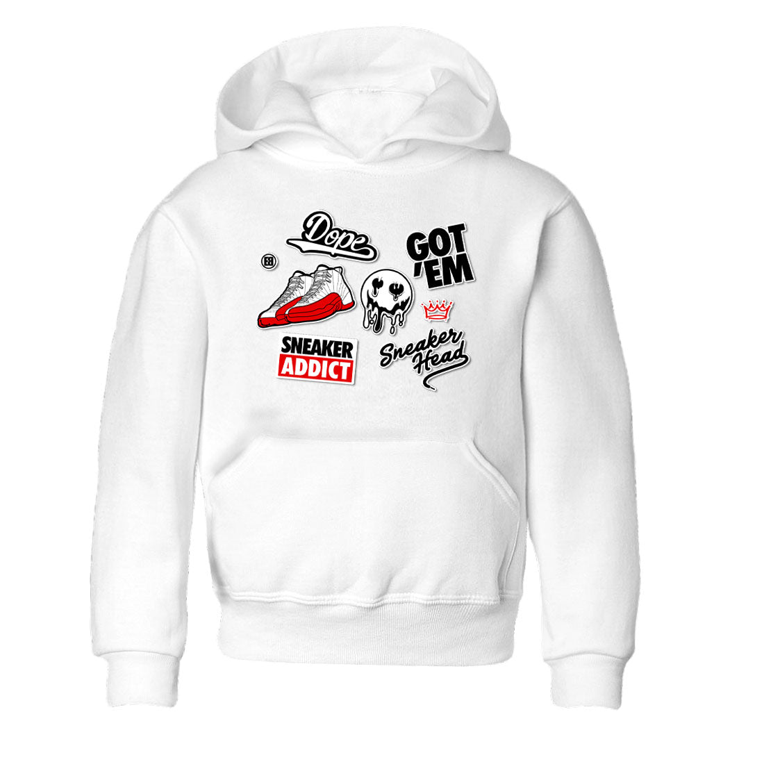 snkmatch Sticker snkmatch Tee Kids - Air Jordan 12 Cherry