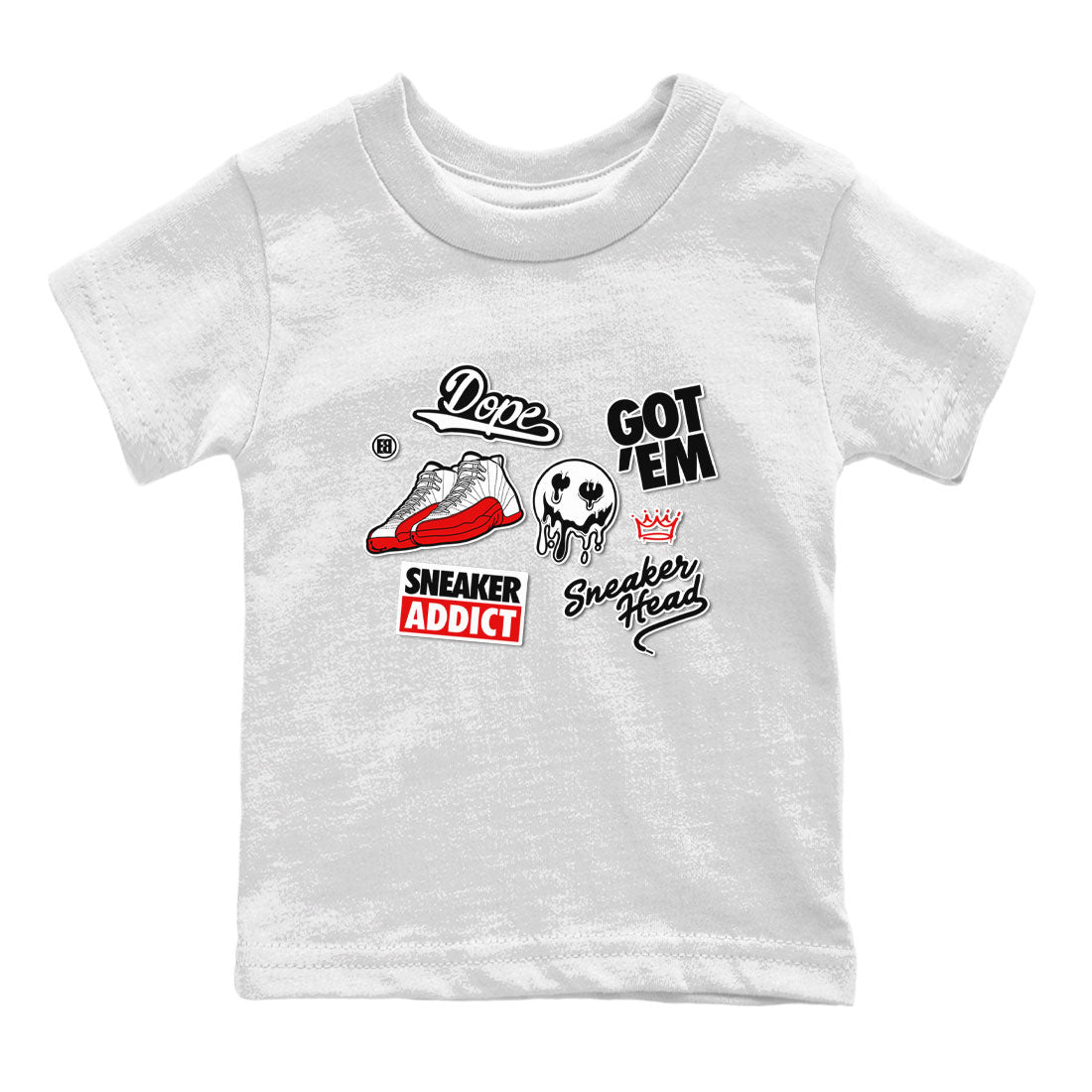 snkmatch Sticker snkmatch Tee Kids - Air Jordan 12 Cherry