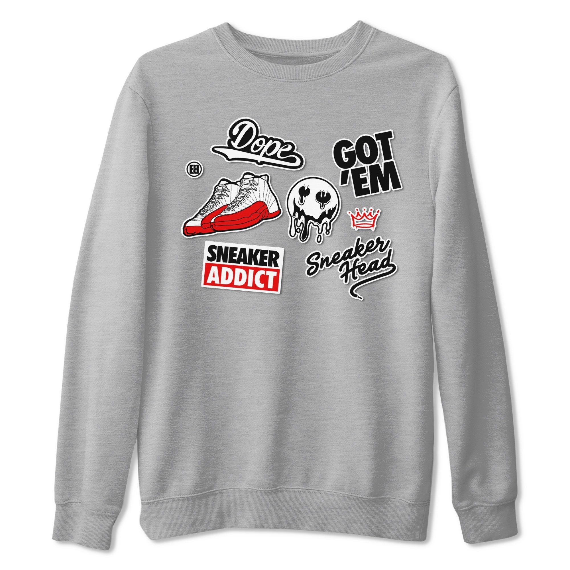 snkmatch Sticker snkmatch Tee - Air Jordan 12 Cherry