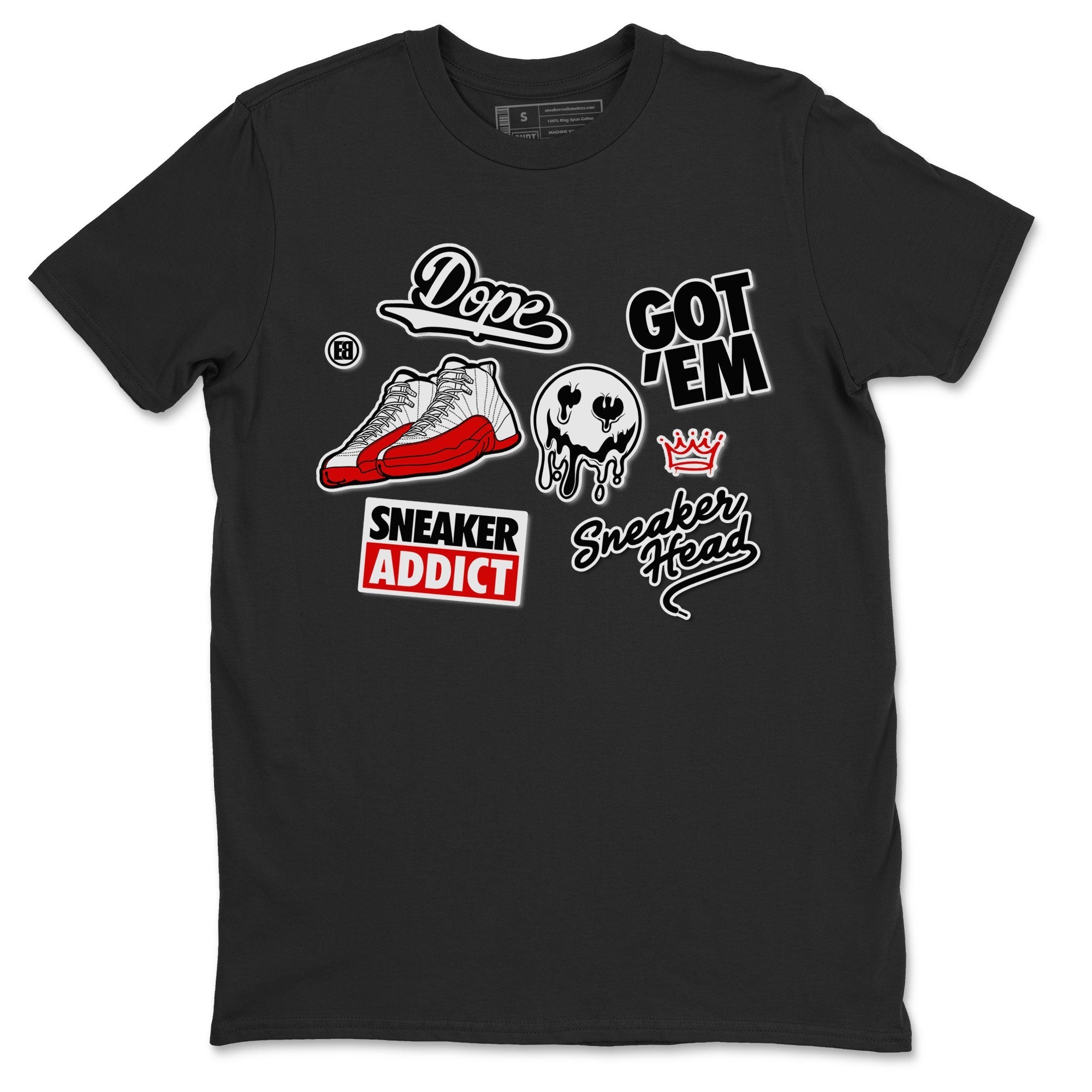 snkmatch Sticker snkmatch Tee - Air Jordan 12 Cherry
