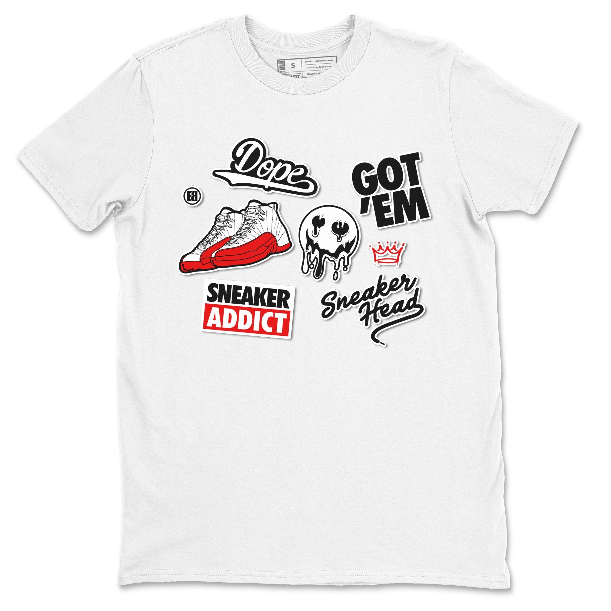 snkmatch Sticker snkmatch Tee - Air Jordan 12 Cherry