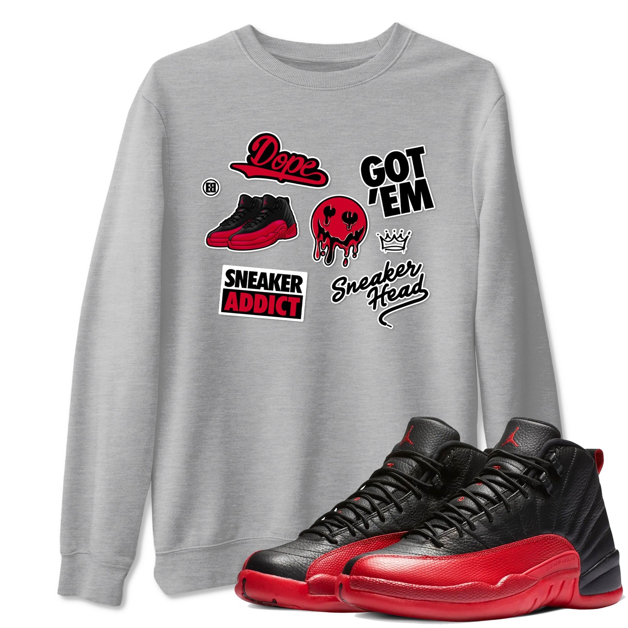 snkmatch Sticker snkmatch Tees - Air Jordan 12 Flu Game