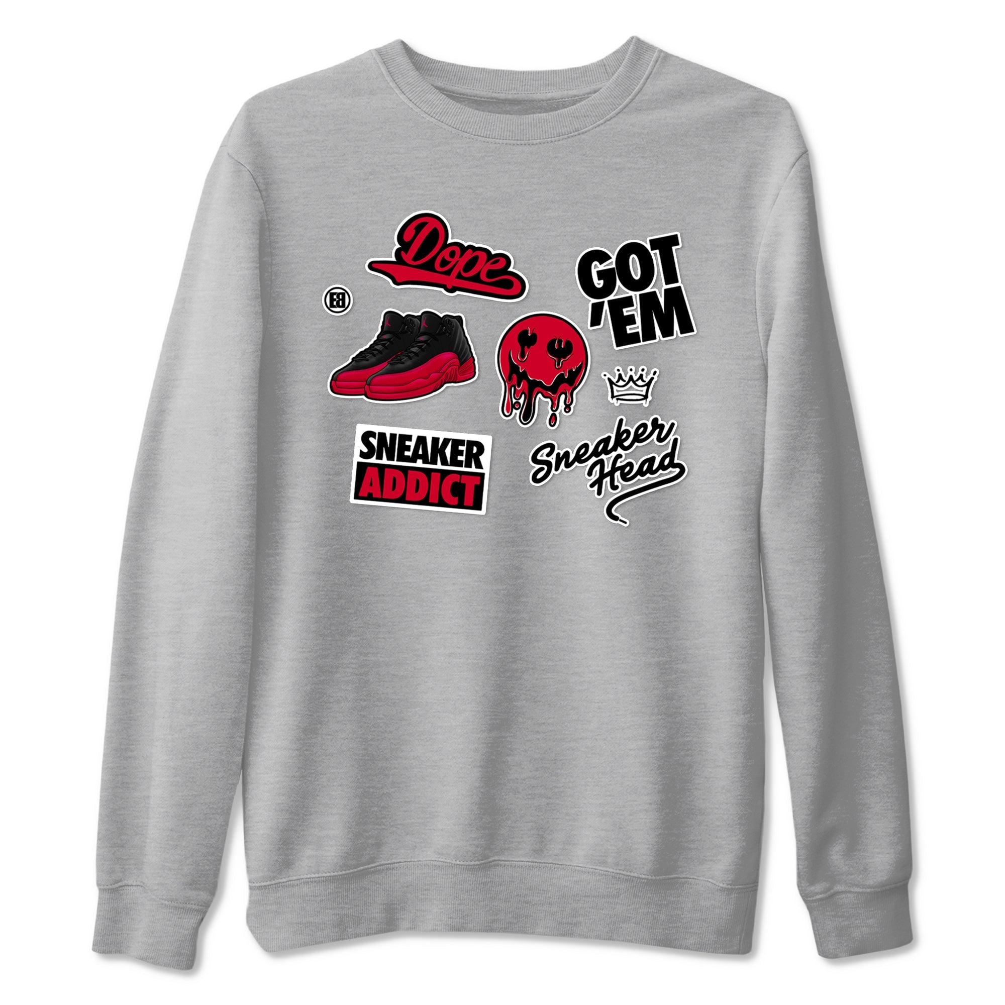 snkmatch Sticker snkmatch Tees - Air Jordan 12 Flu Game