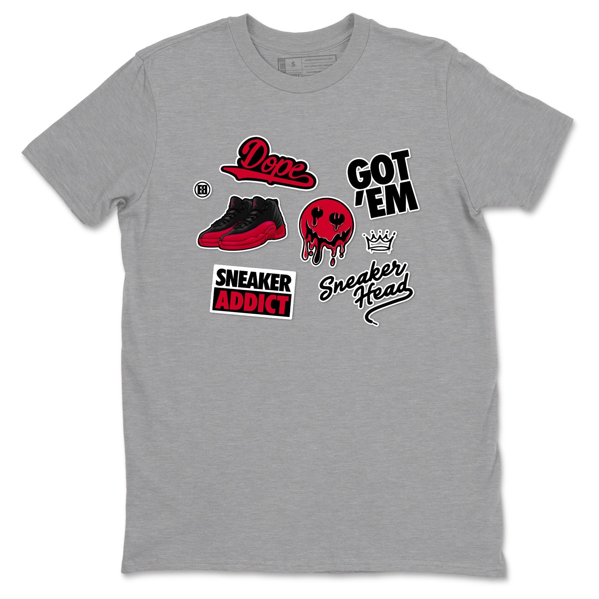 snkmatch Sticker snkmatch Tees - Air Jordan 12 Flu Game