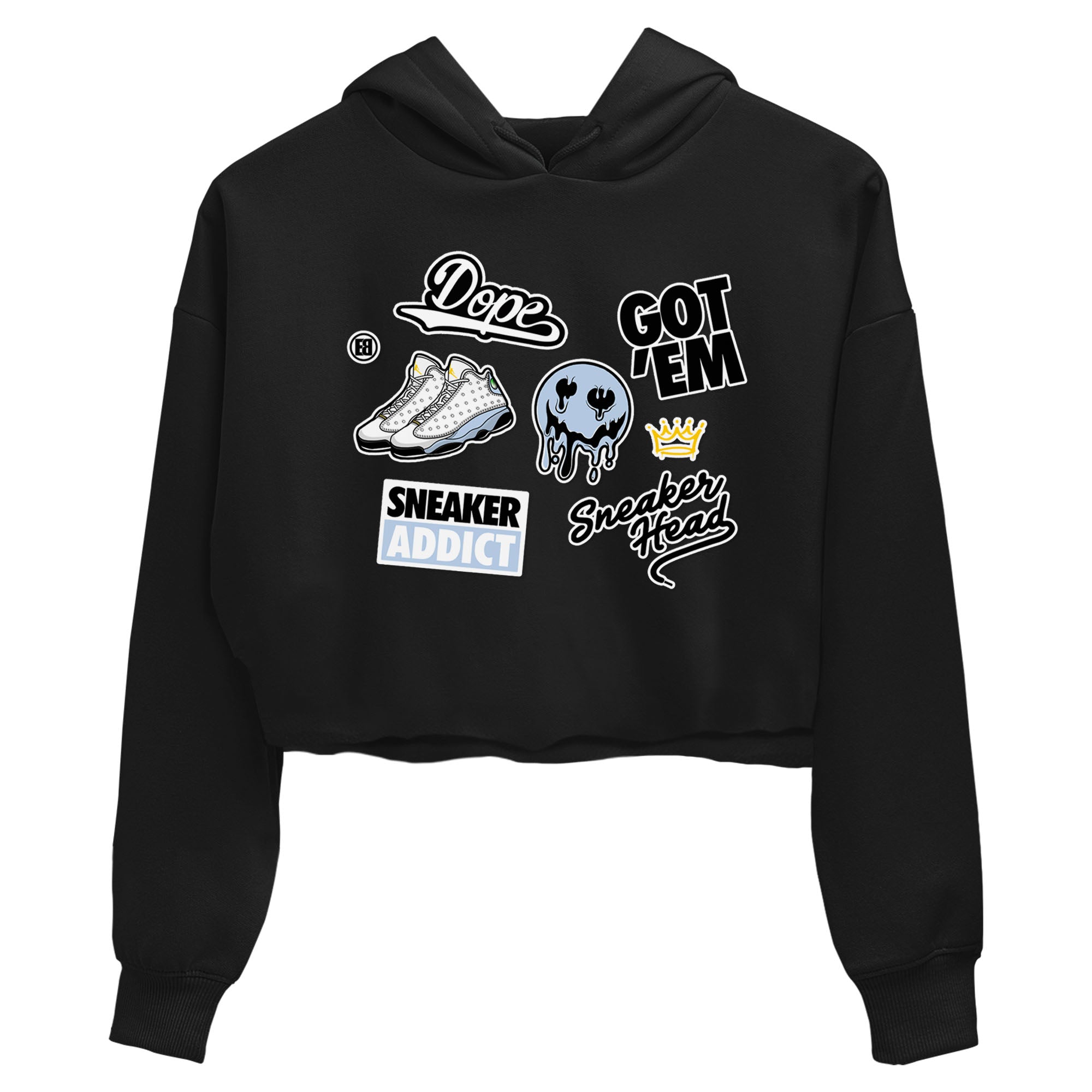 snkmatch Sticker snkmatch Women's Top - Air Jordan 13 Blue Grey