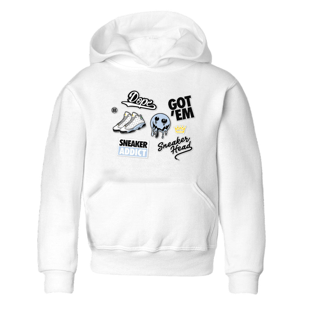 snkmatch Sticker snkmatch Tees Kids - Air Jordan 13 Blue Grey