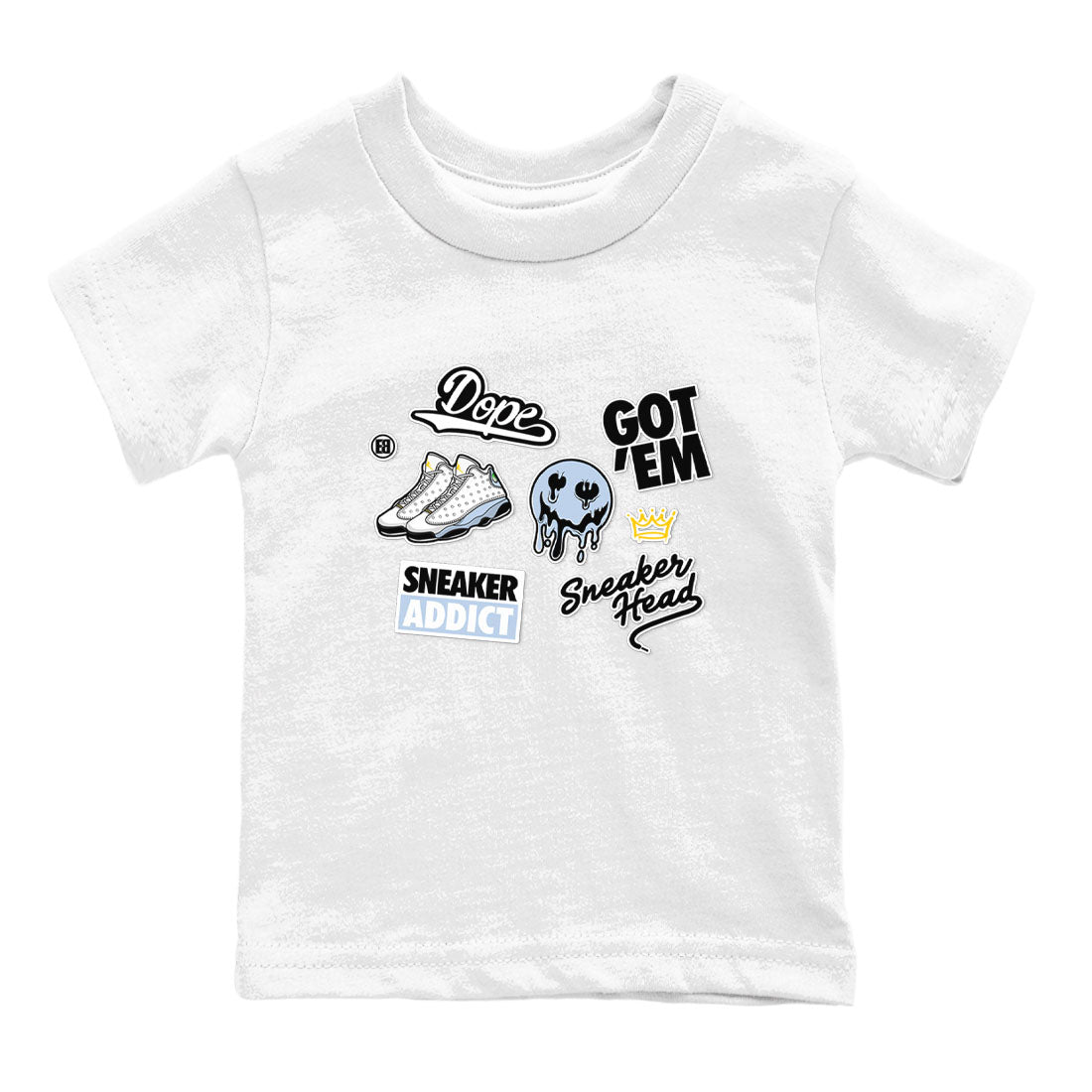 snkmatch Sticker snkmatch Tees Kids - Air Jordan 13 Blue Grey