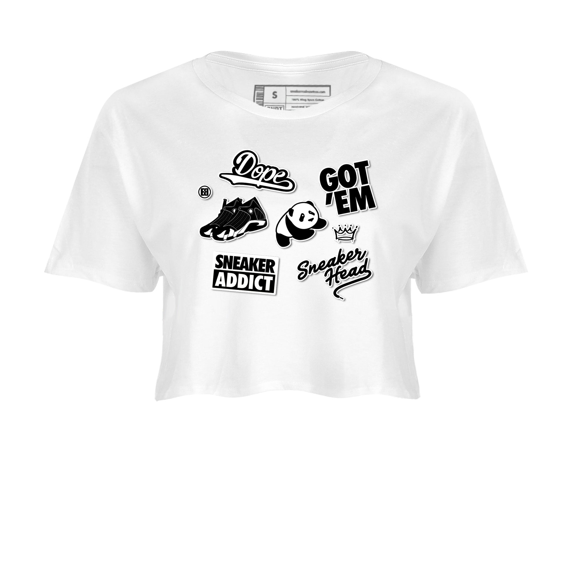 snkmatch Sticker snkmatch Women's Top - Air Jordan 14 Panda