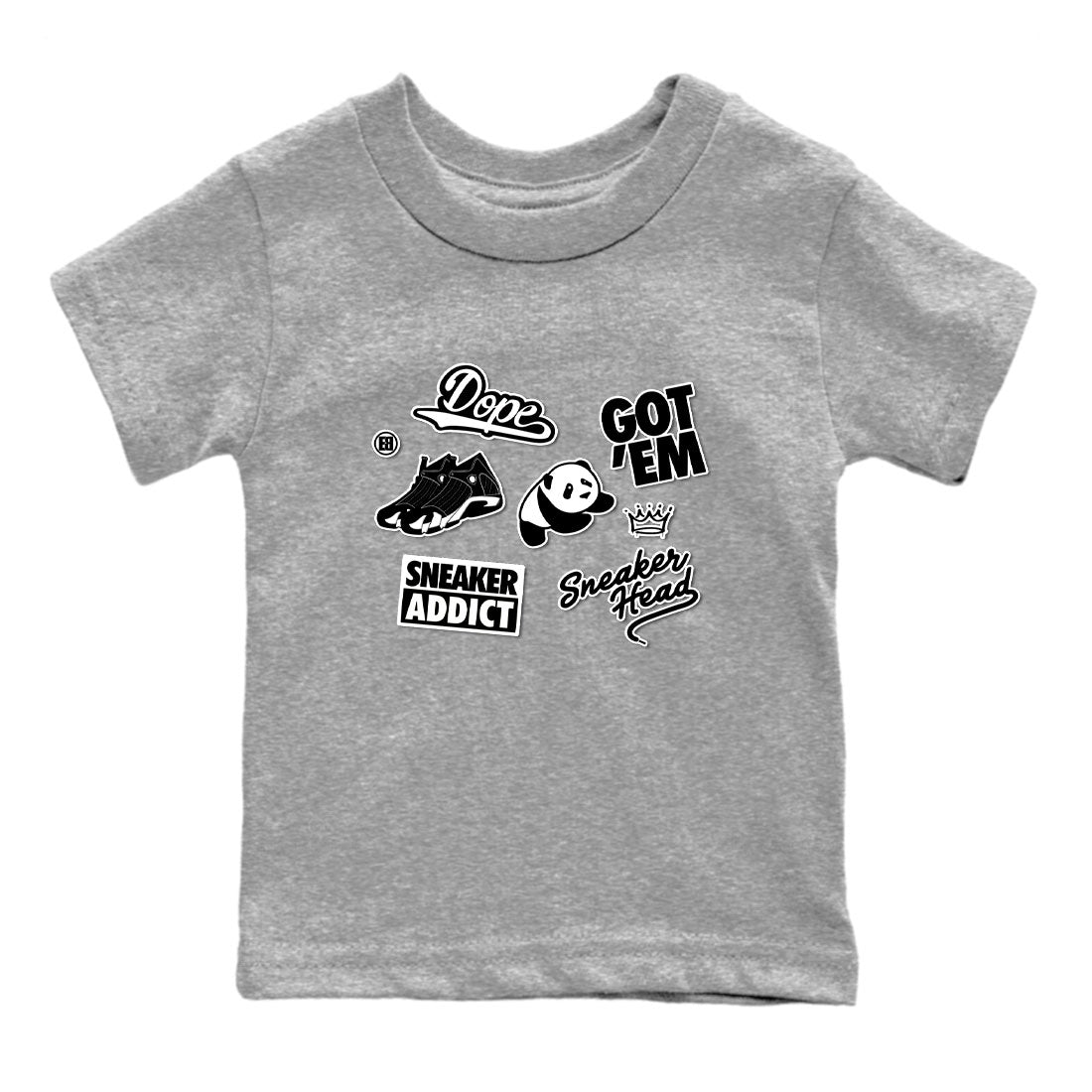 snkmatch Sticker snkmatch Tees Kids - Air Jordan 14 Panda