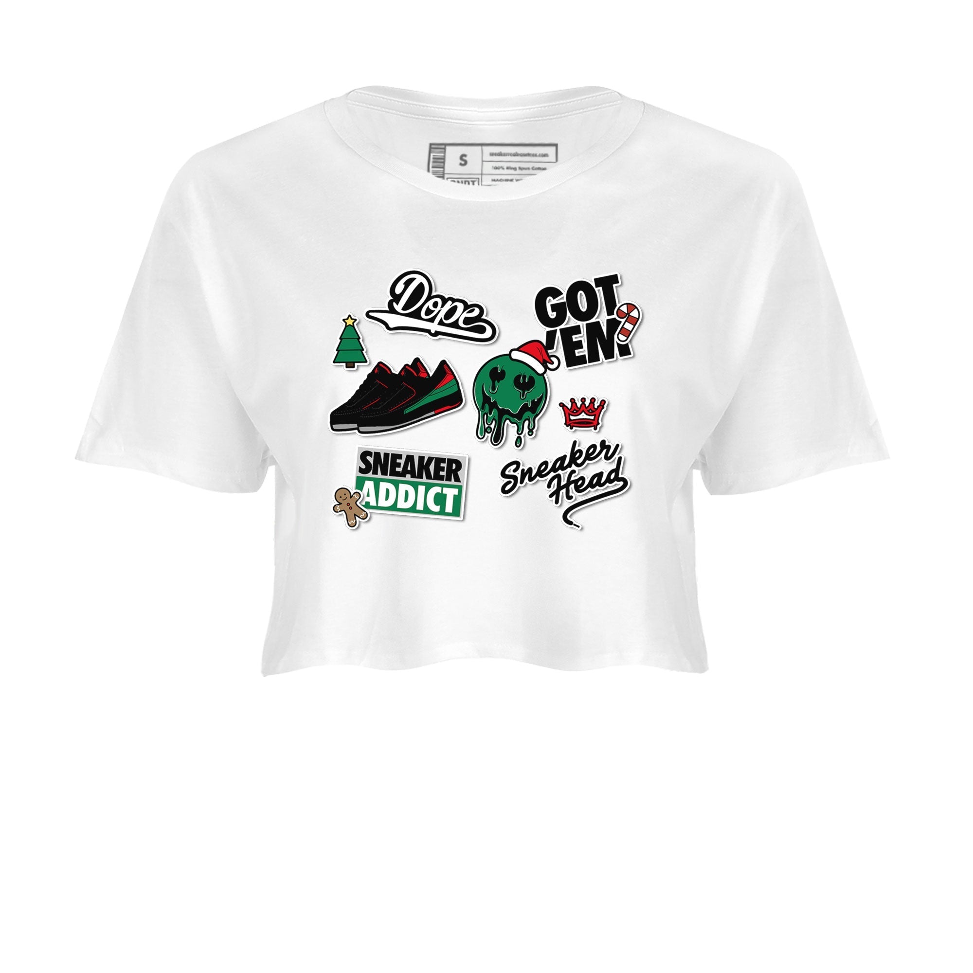 snkmatch Sticker snkmatch Women's Top - Air Jordan 2 Christmas