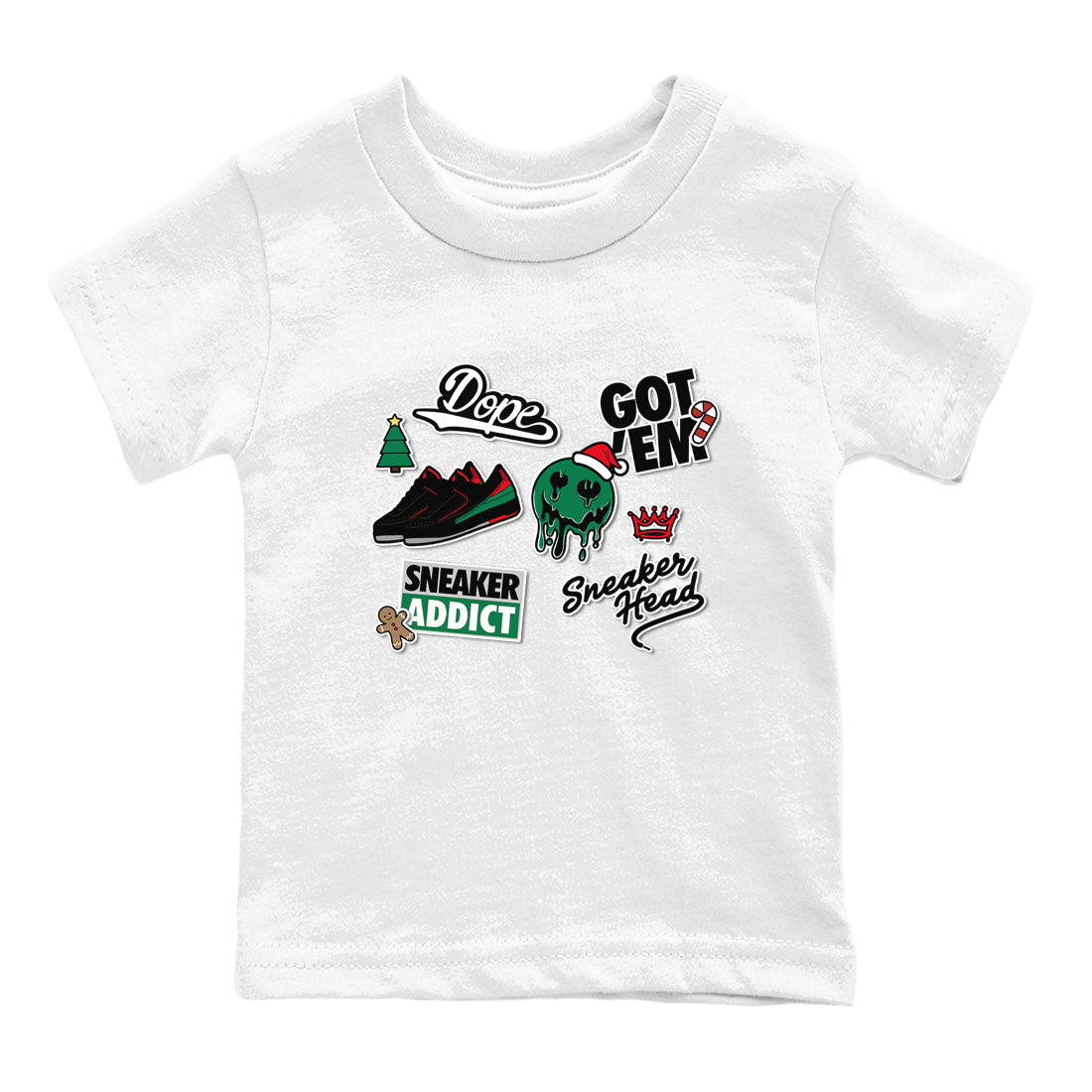 snkmatch Sticker snkmatch Tee Kids - Air Jordan 2 Christmas
