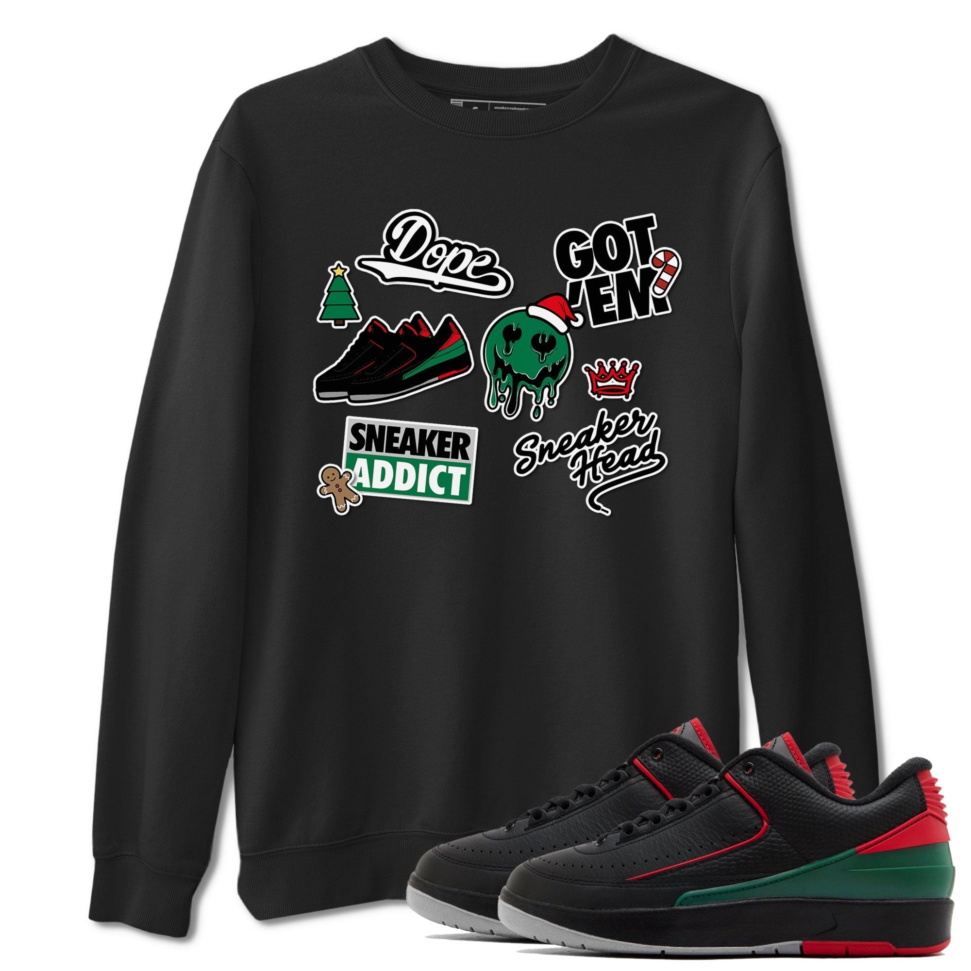 snkmatch Sticker snkmatch Tee - Air Jordan 2 Christmas